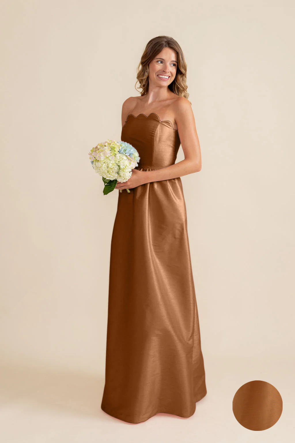 Hayes Bodice with Gathered Skirt in Shantung - Image 10