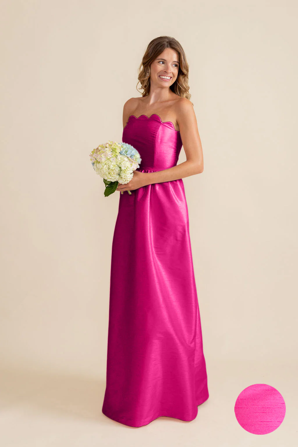 Hayes Bodice with Gathered Skirt in Shantung - Image 6