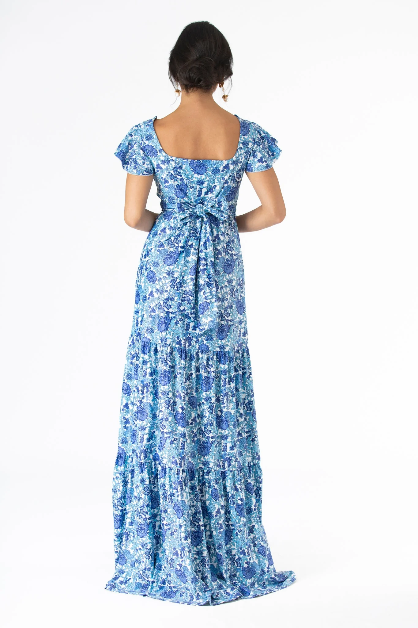 Isabella Dress in Porcelain Petals - Image 7