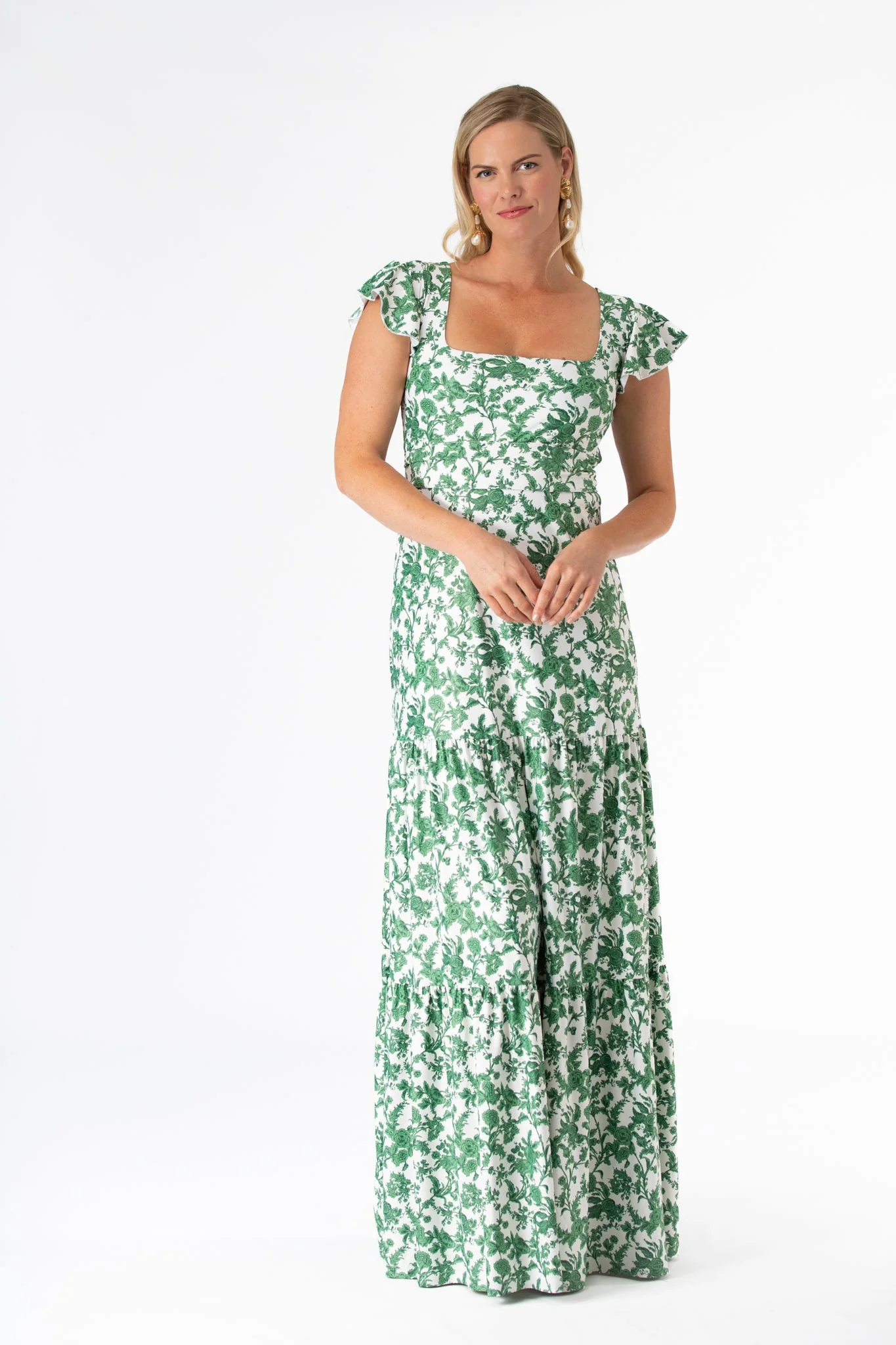 Isabella Dress in Rosemary Waltz