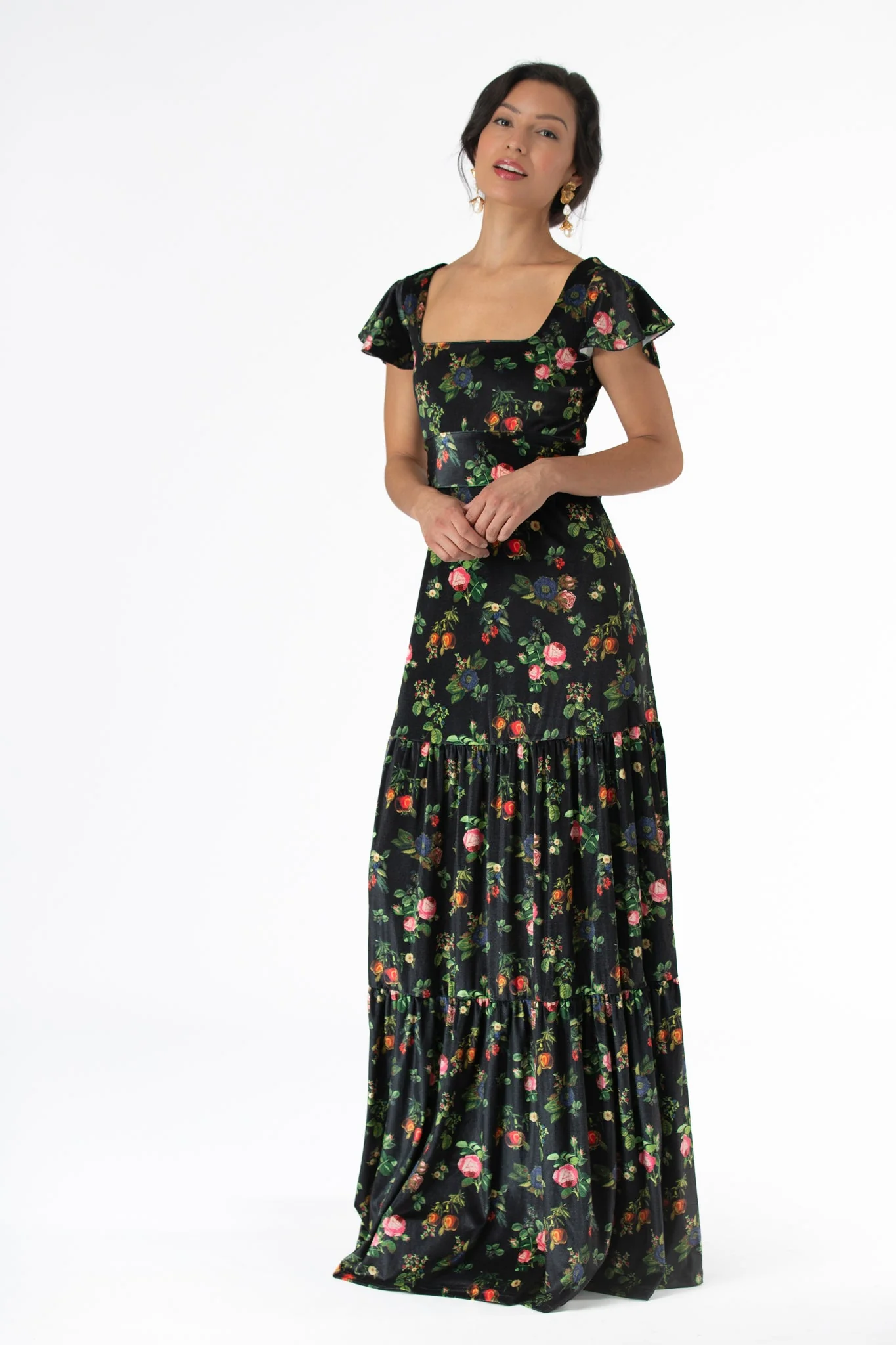 Isabella Dress in Forbidden Fruit - Image 4
