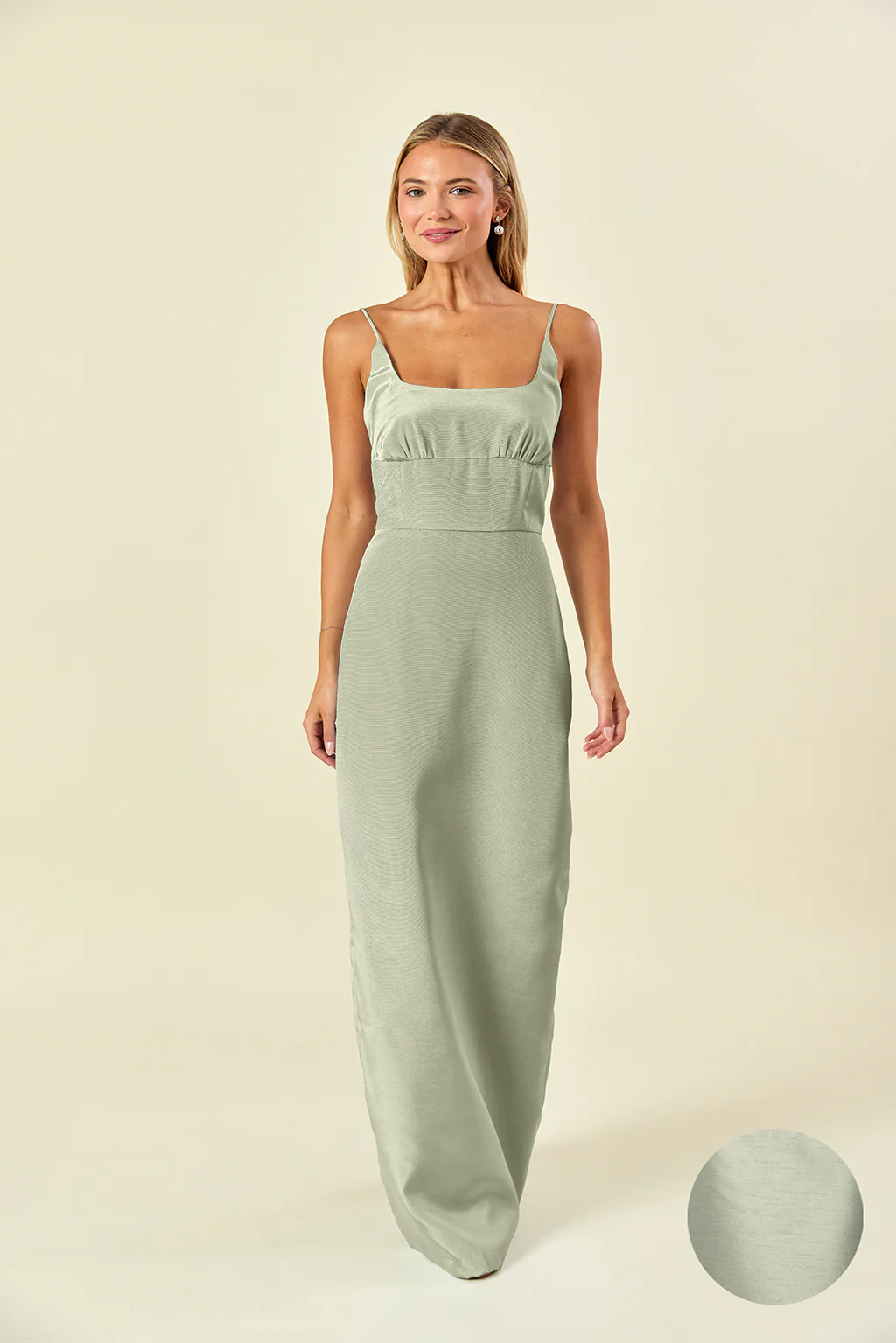 Jane Bodice with Straight Skirt in Shantung - Image 8