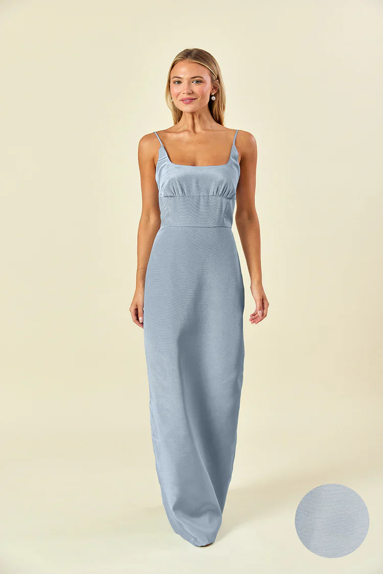 Jane Bodice with Trumpet Skirt in Drapey Bengaline - Image 2