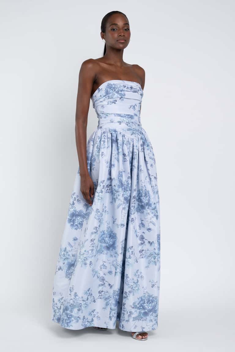 Jenny Yoo Bridesmaid Dress Scarlet Print - Image 2