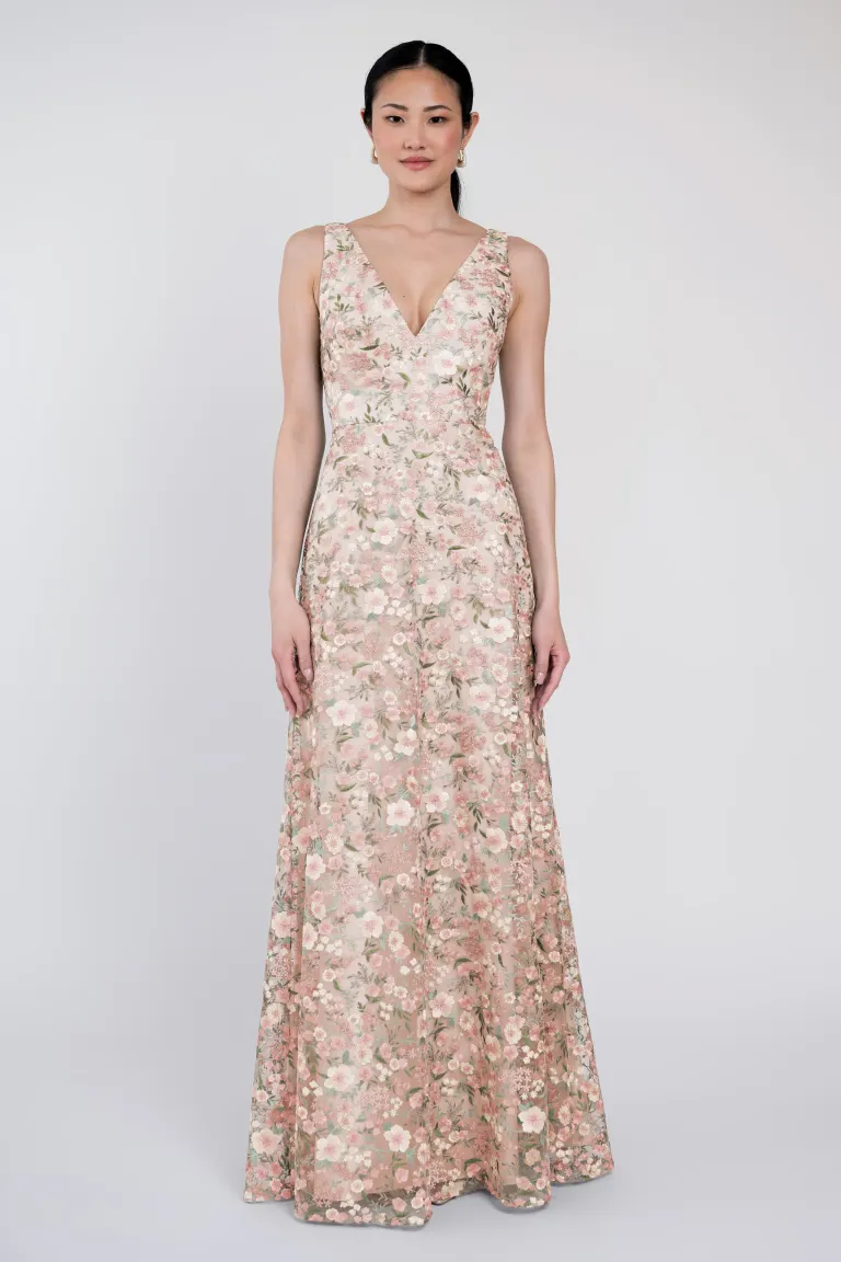 Jenny Yoo Bridesmaid Dress Tatum in Ophelia Embroidered Tulle - Image 3