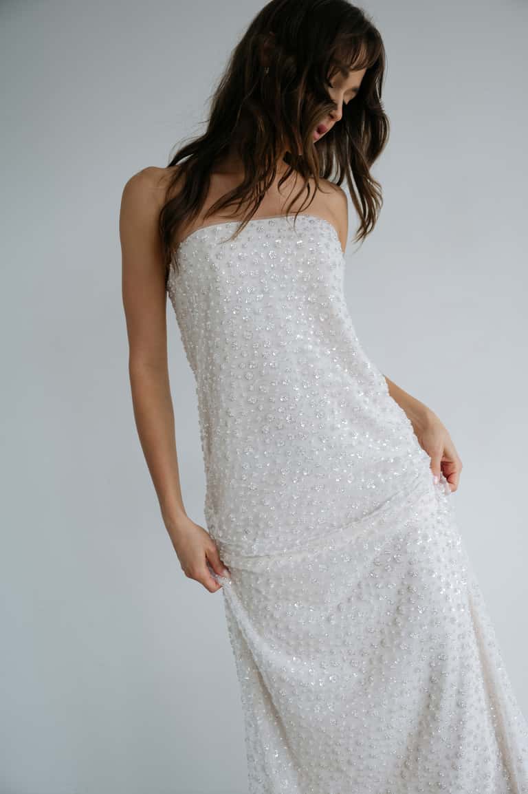 Jenny Yoo Little White Dress Aarons - Image 4