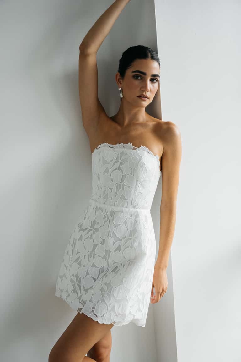 Jenny Yoo Little White Dress Amanda - Image 4