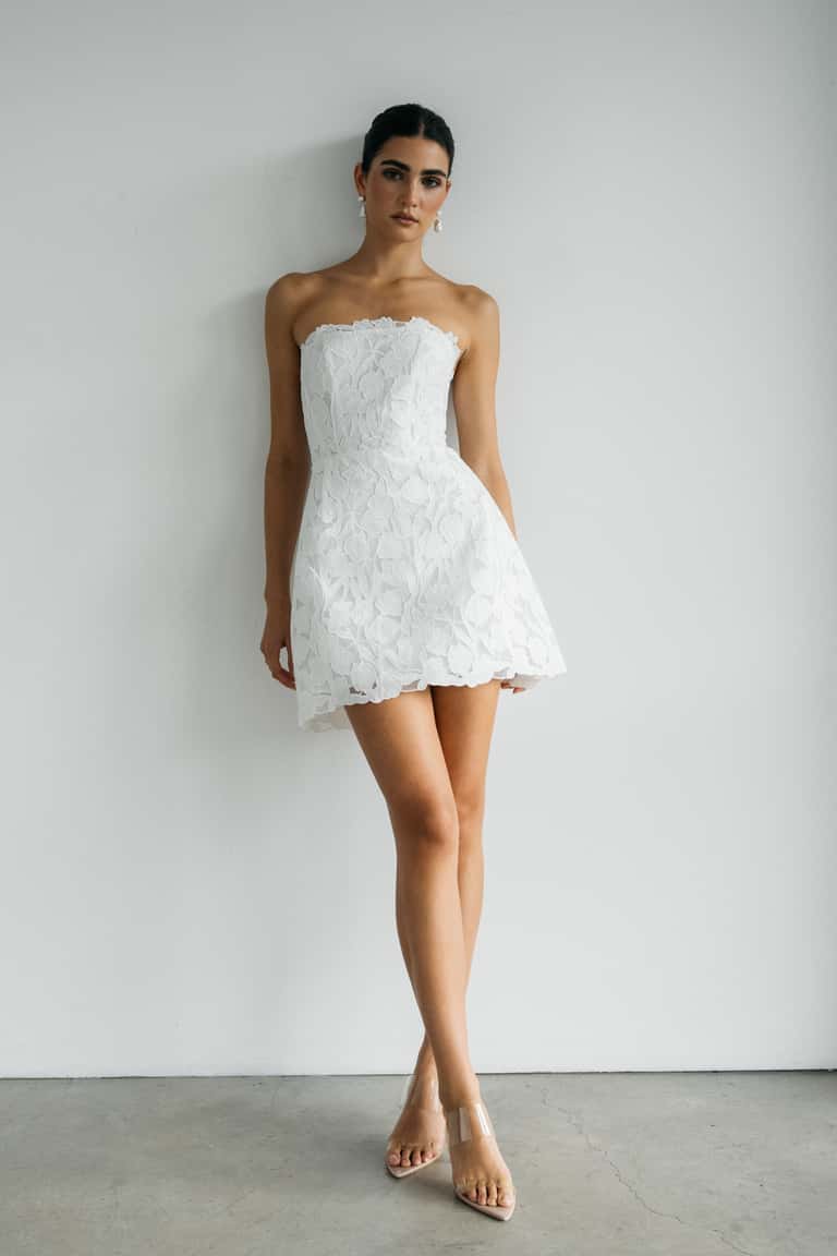 Jenny Yoo Little White Dress Amanda - Image 6