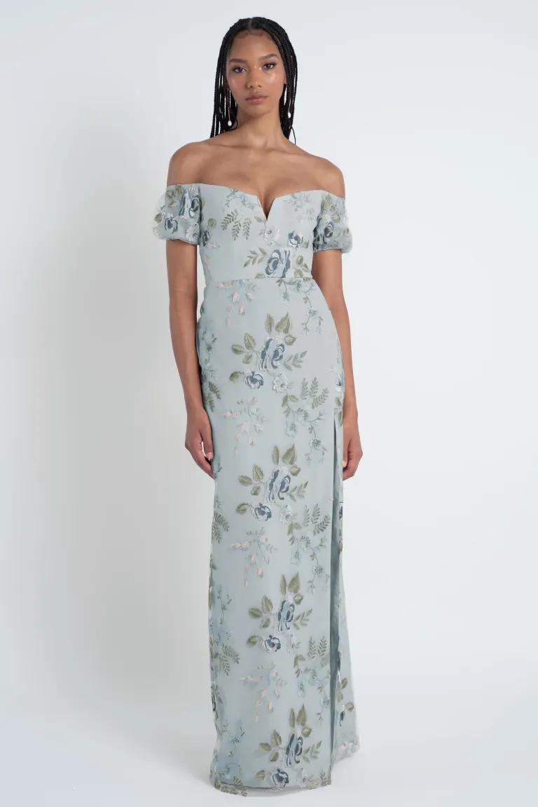 Jenny Yoo Long Bridesmaid Dress Lynette - Image 4