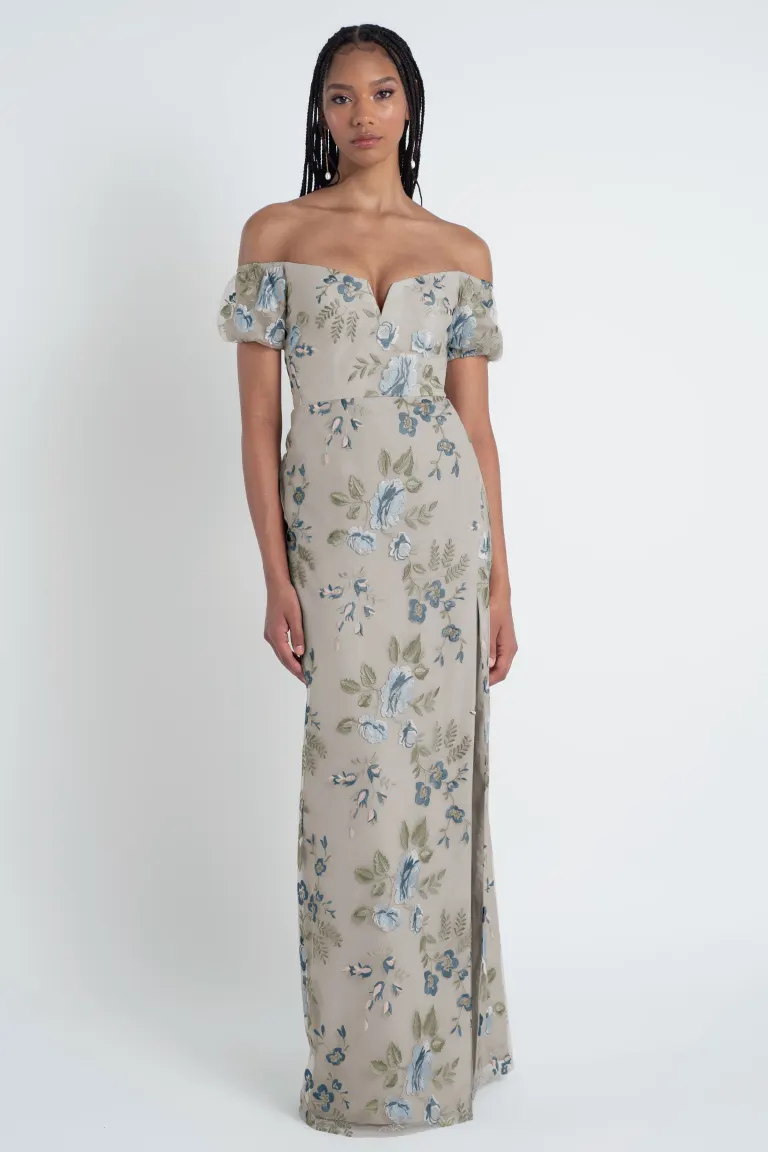 Jenny Yoo Long Bridesmaid Dress Lynette - Image 5