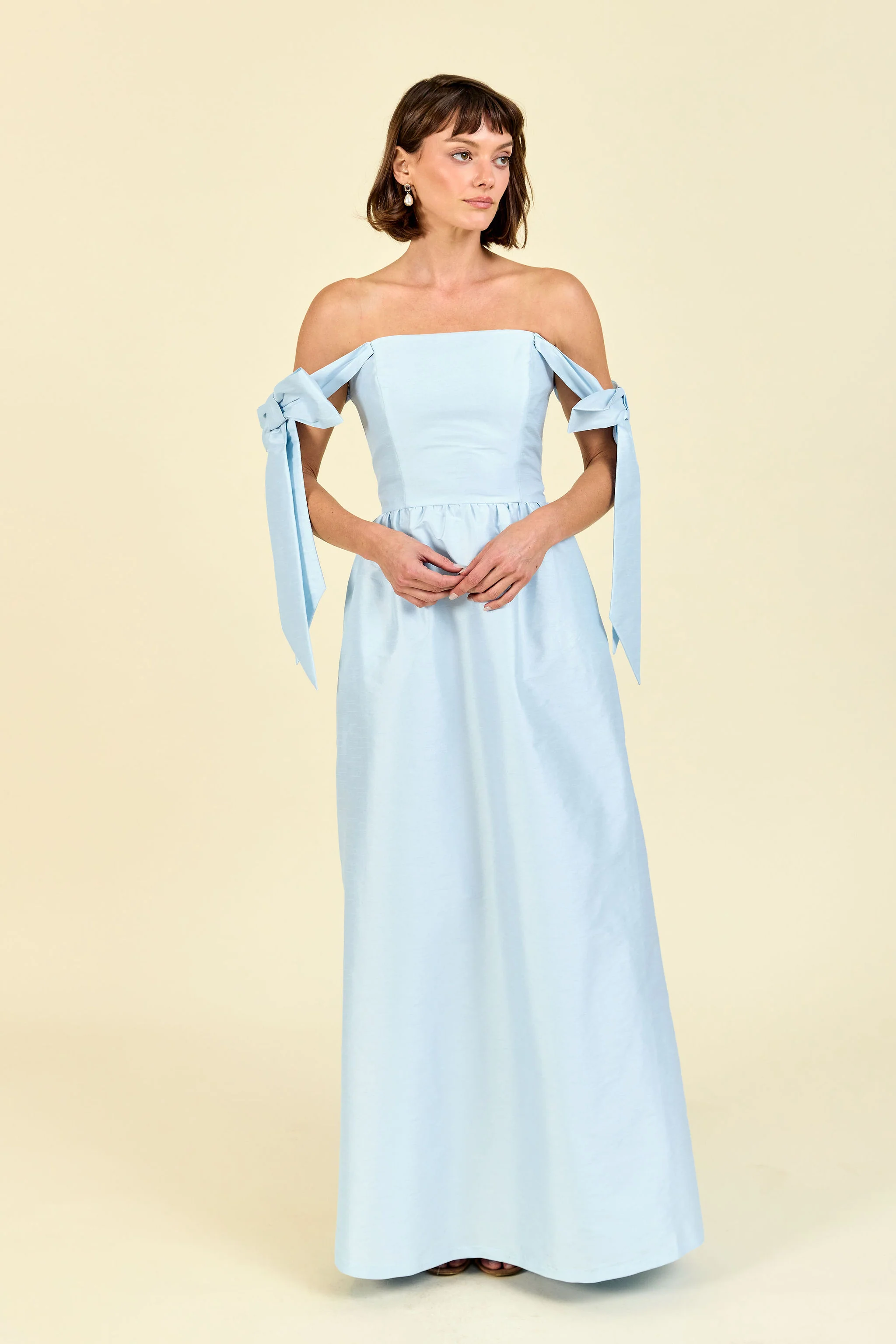 Julie Bodice with Gathered Skirt in Shantung