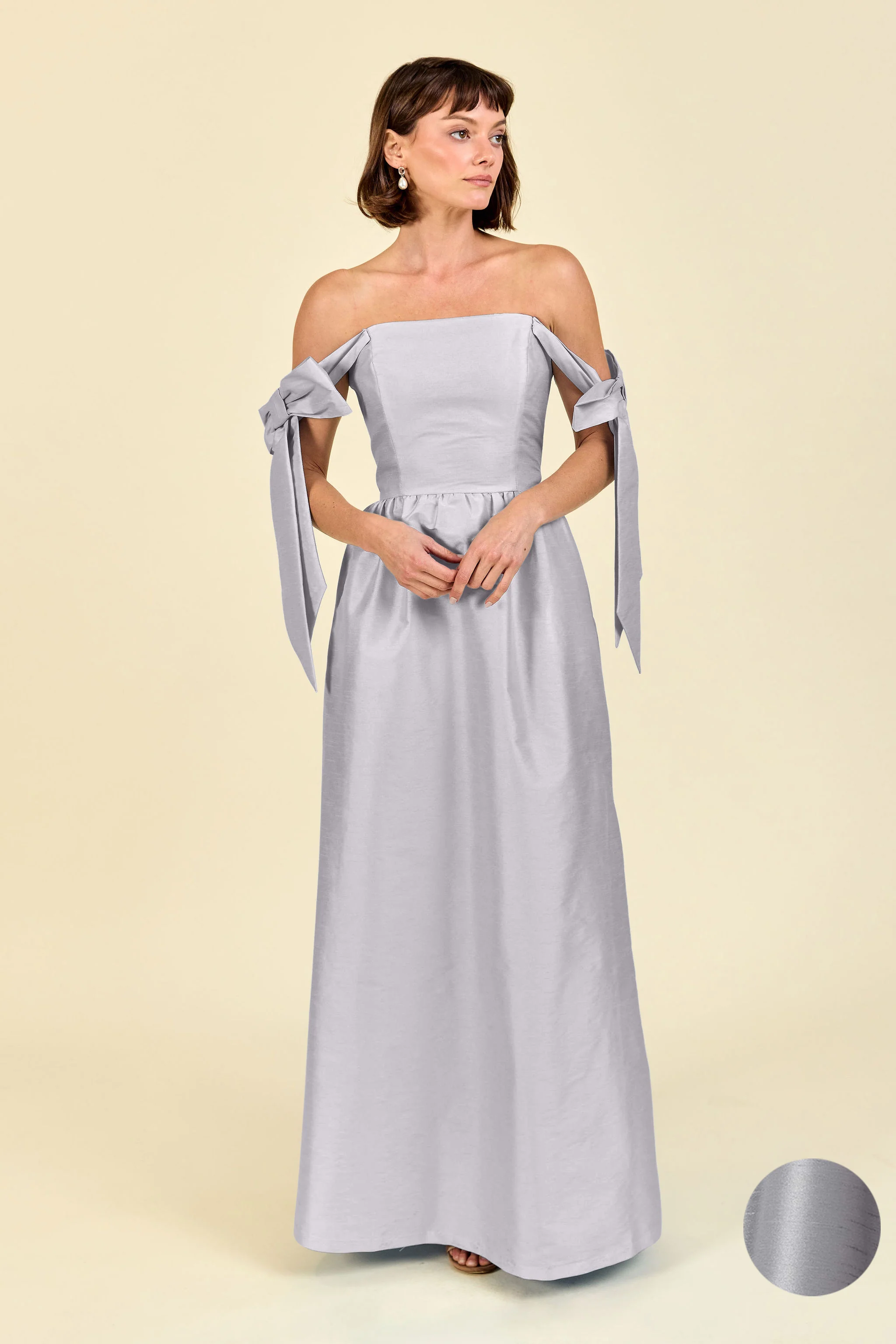 Julie Bodice with Gathered Skirt in Shantung - Image 13