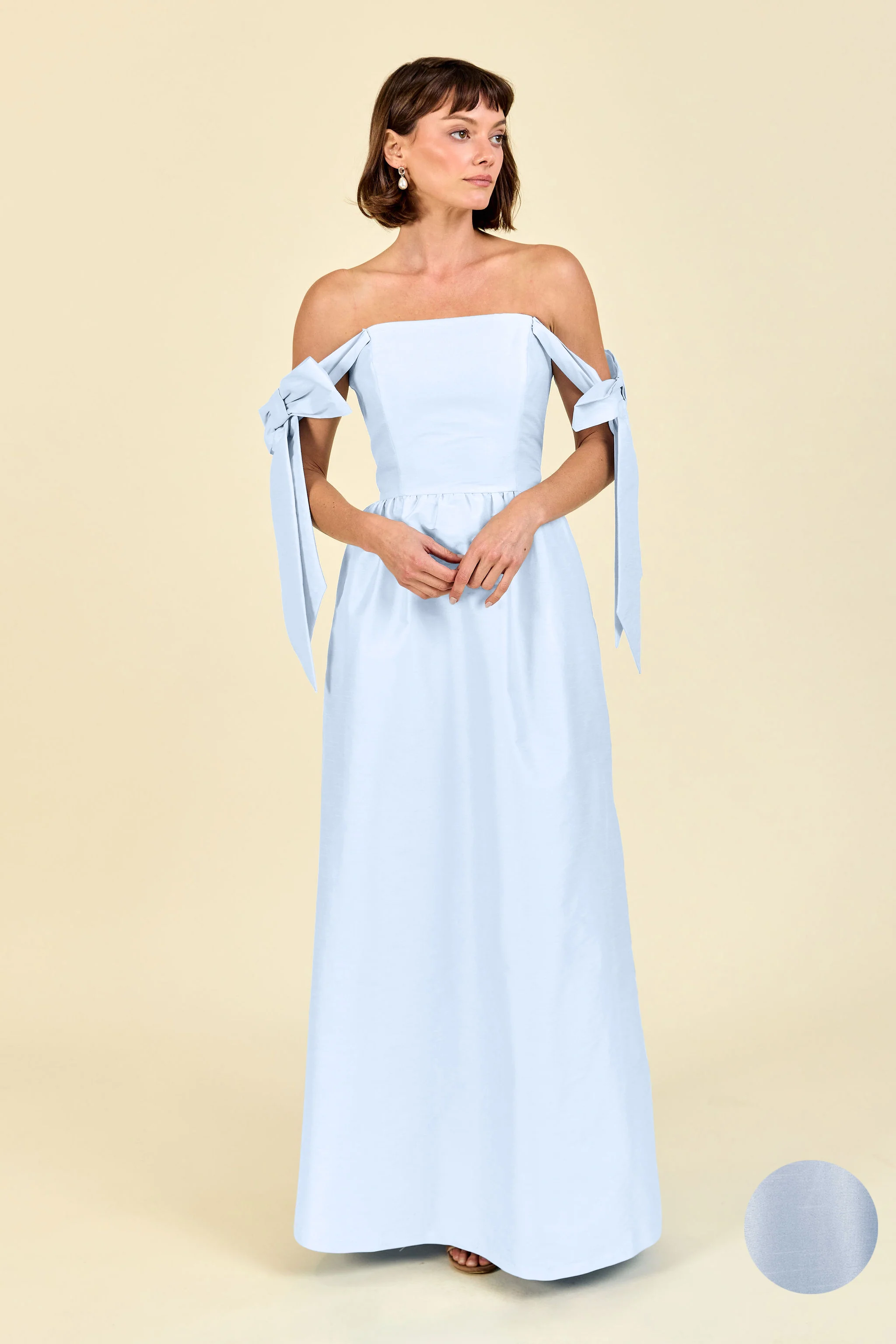 Julie Bodice with Gathered Skirt in Shantung - Image 15