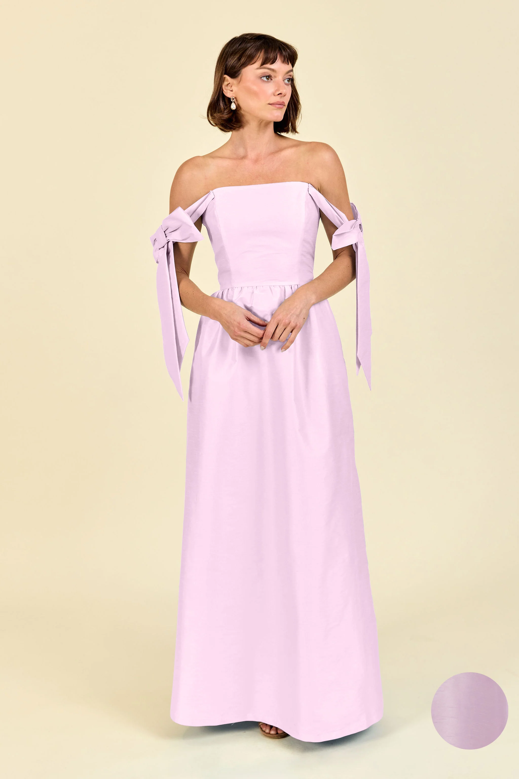 Julie Bodice with Gathered Skirt in Shantung - Image 19