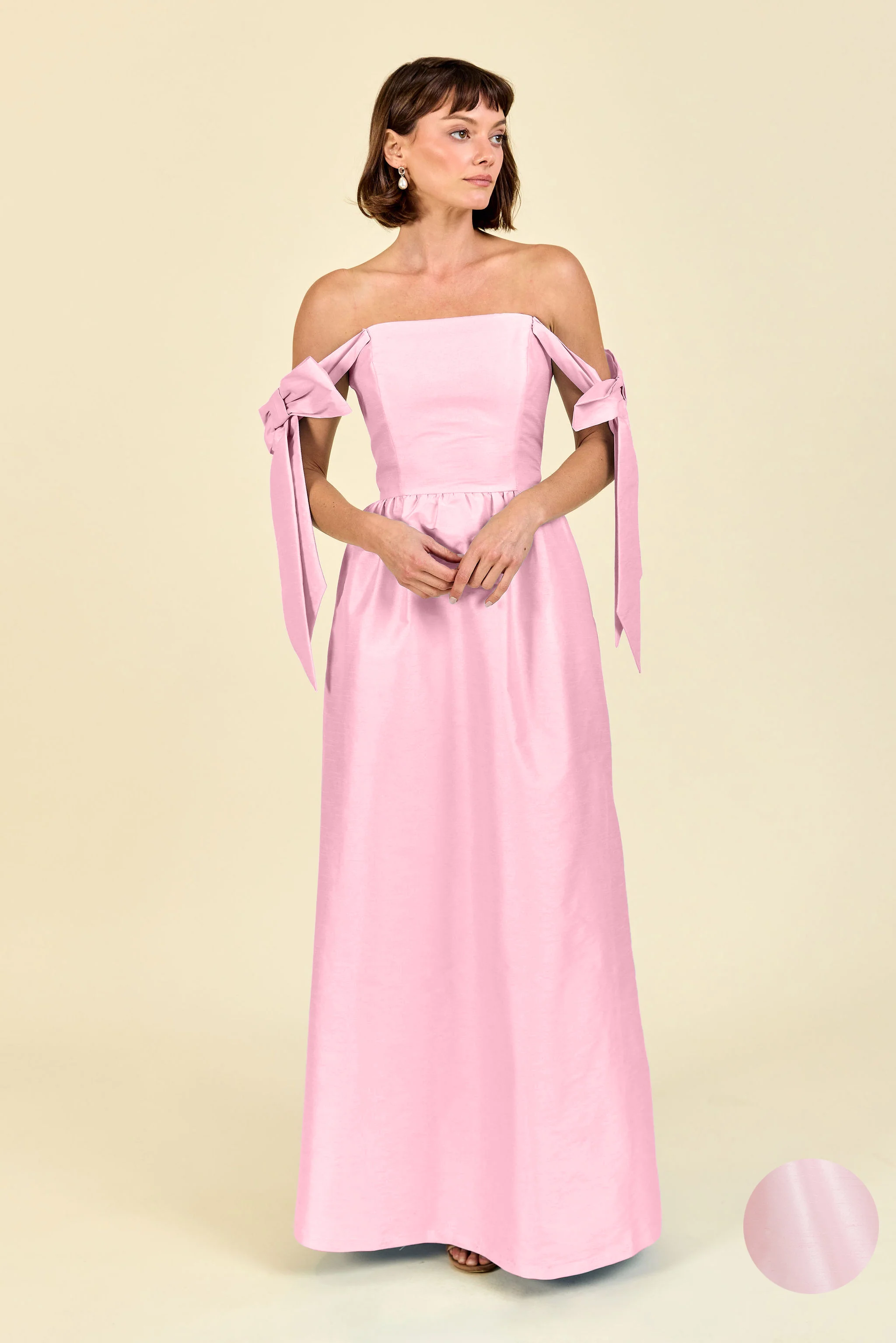 Julie Bodice with Gathered Skirt in Shantung - Image 21