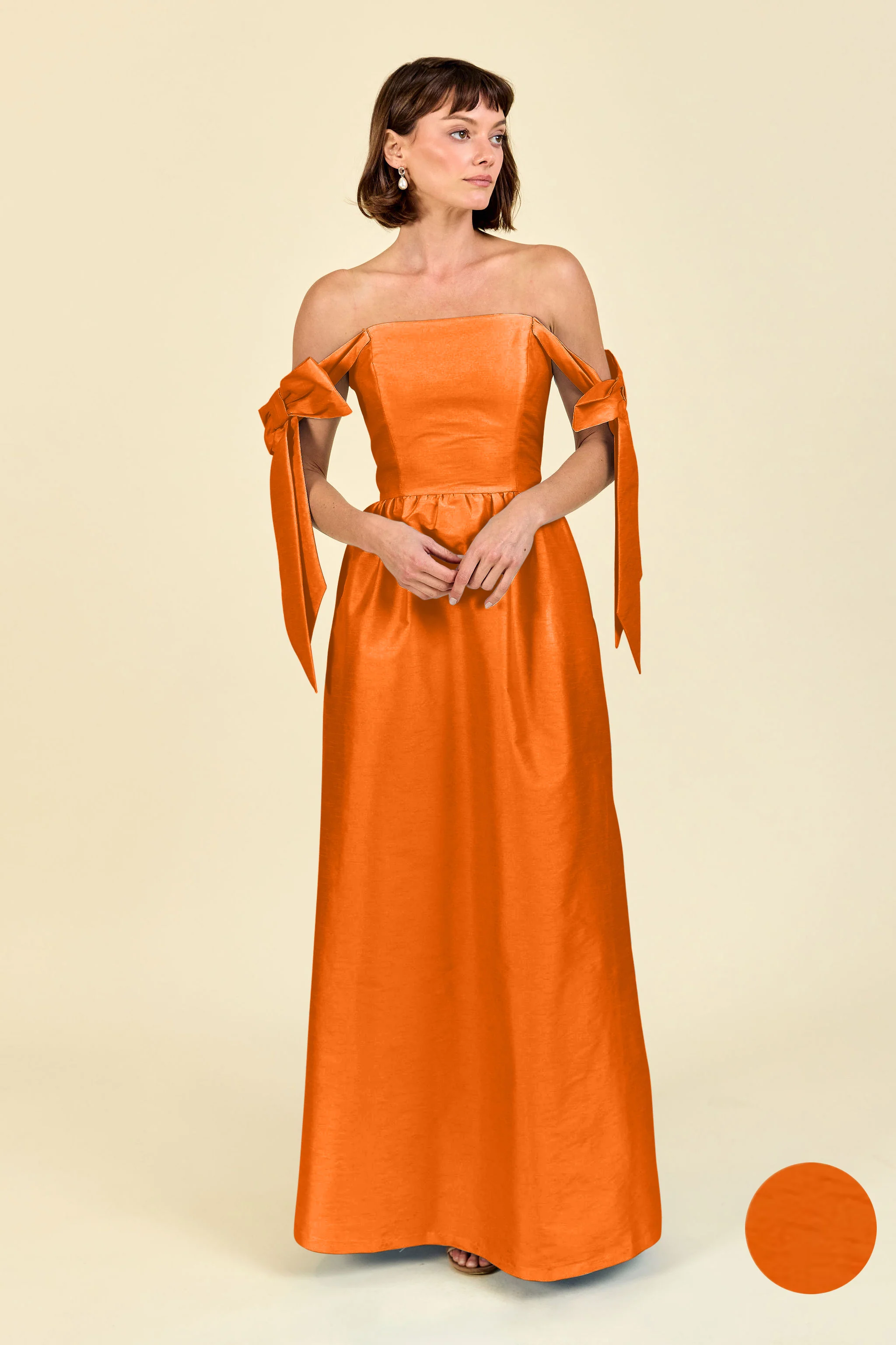 Julie Bodice with Gathered Skirt in Shantung - Image 7