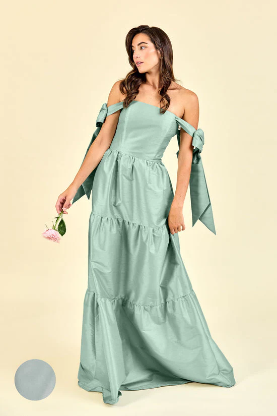 Julie Bodice with Tiered Skirt in Drapey Bengaline - Image 8