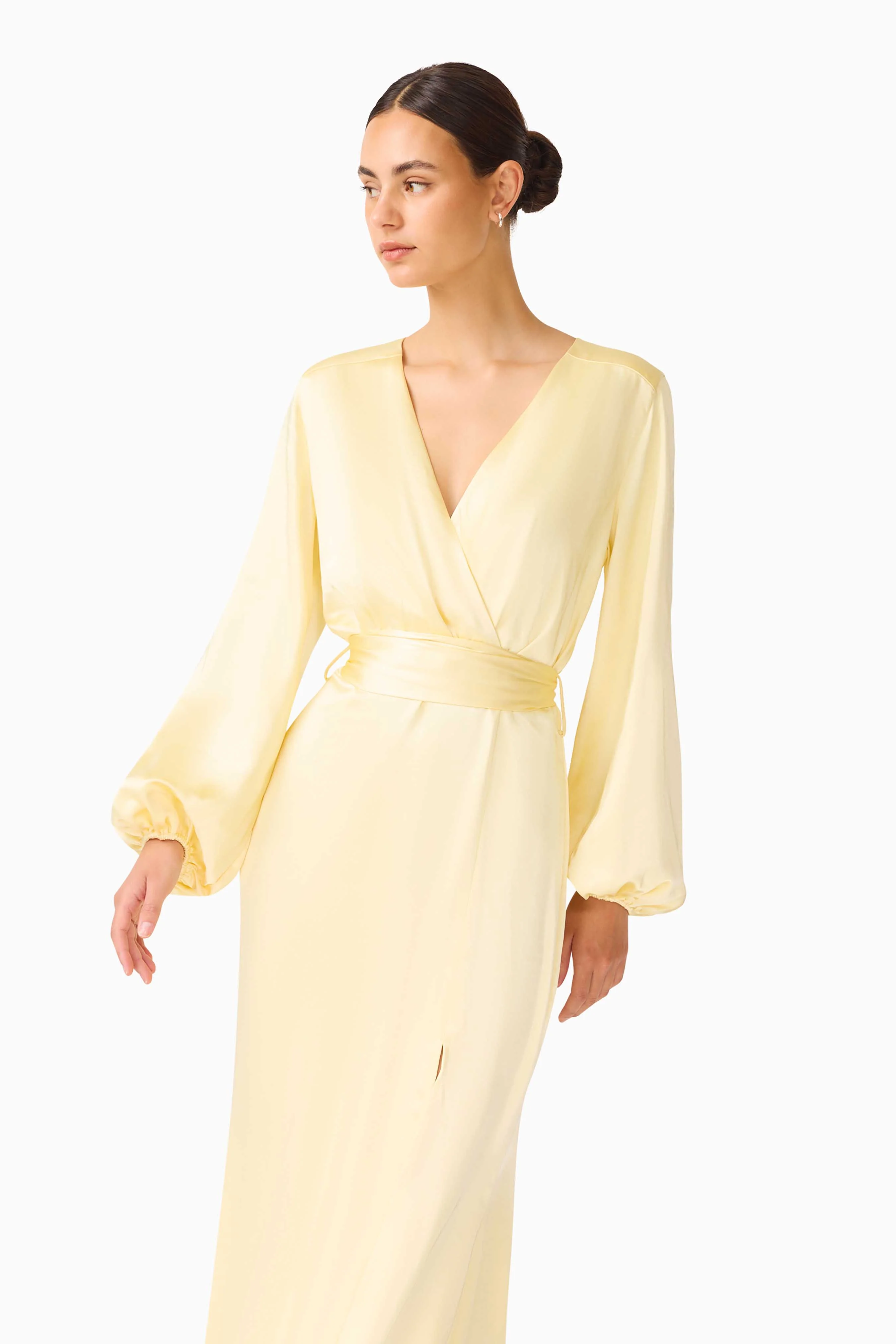 Kai Maxi Dress in Butter Yellow - Image 3