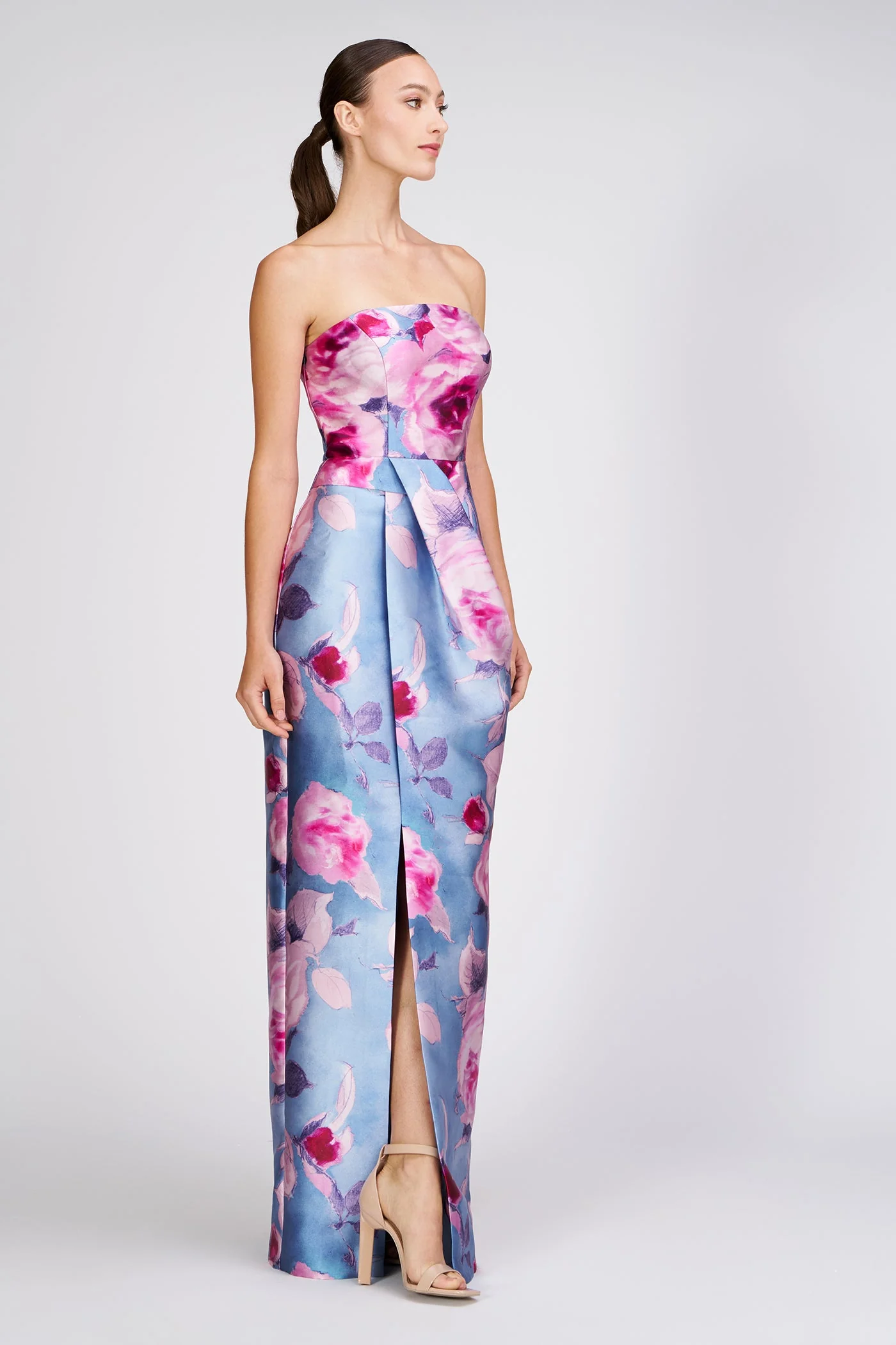 Kay Unger Lucienne Strapless Column Gown - Image 3