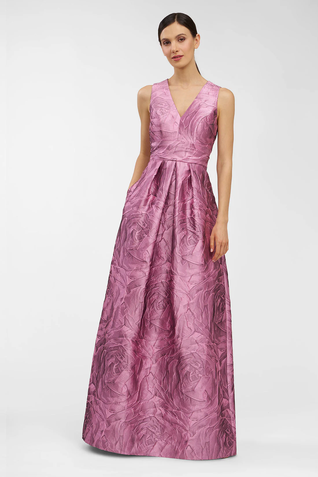 Kay Unger Mariah Gown in Heather Rose - Image 4