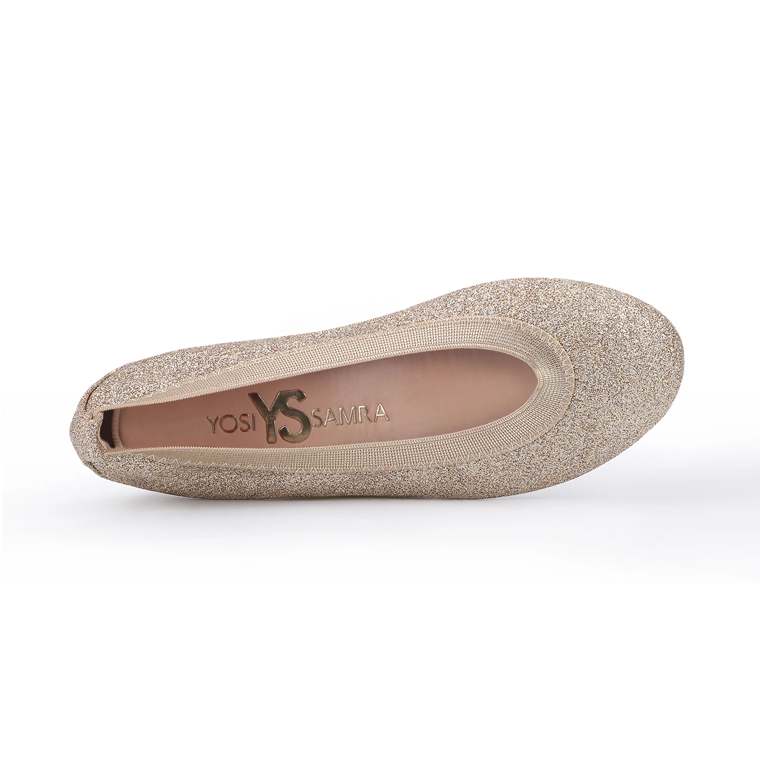 Miss Samara Ballet Flat in Gold Glitter - Kids - Image 3