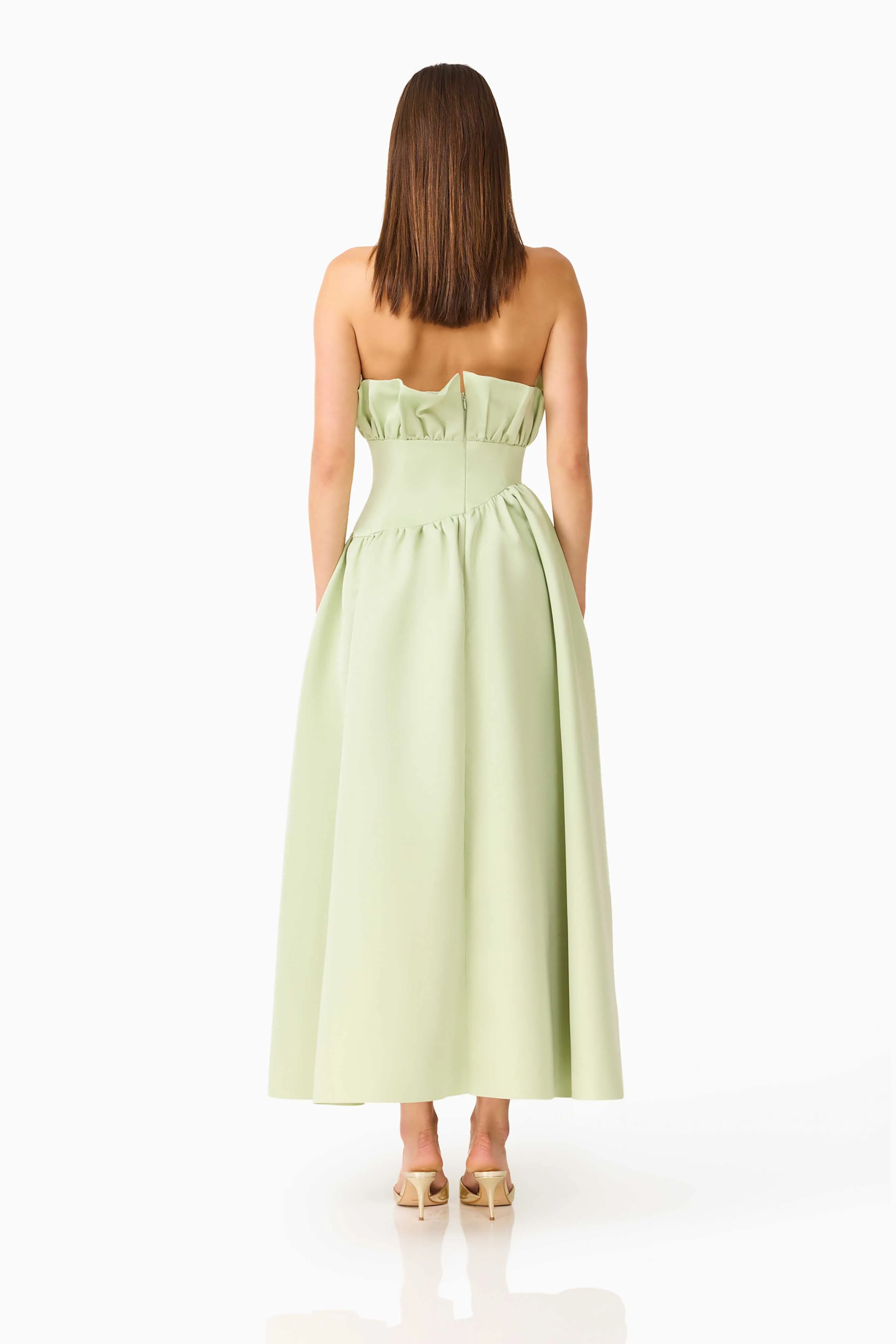 Laurel Sleeveless Maxi Dress in Sage Green - Image 3