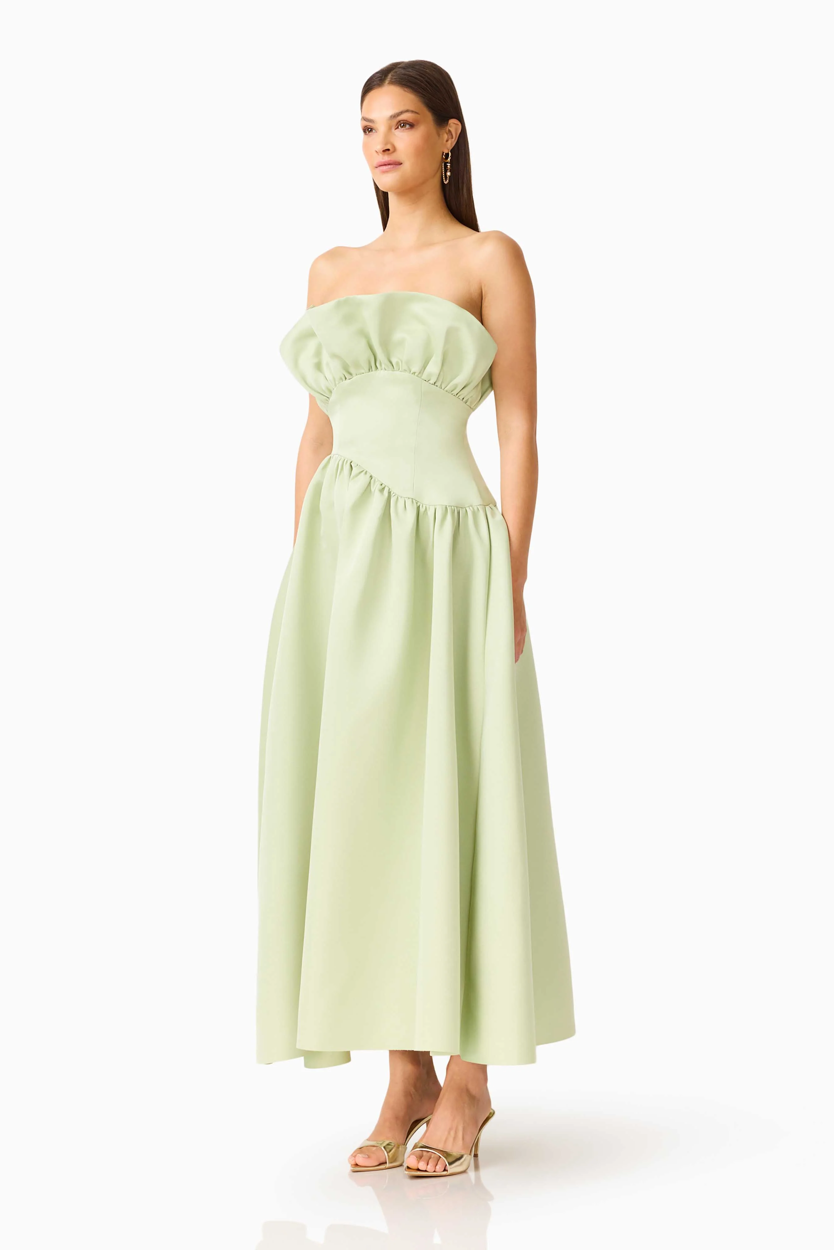 Laurel Sleeveless Maxi Dress in Sage Green - Image 5