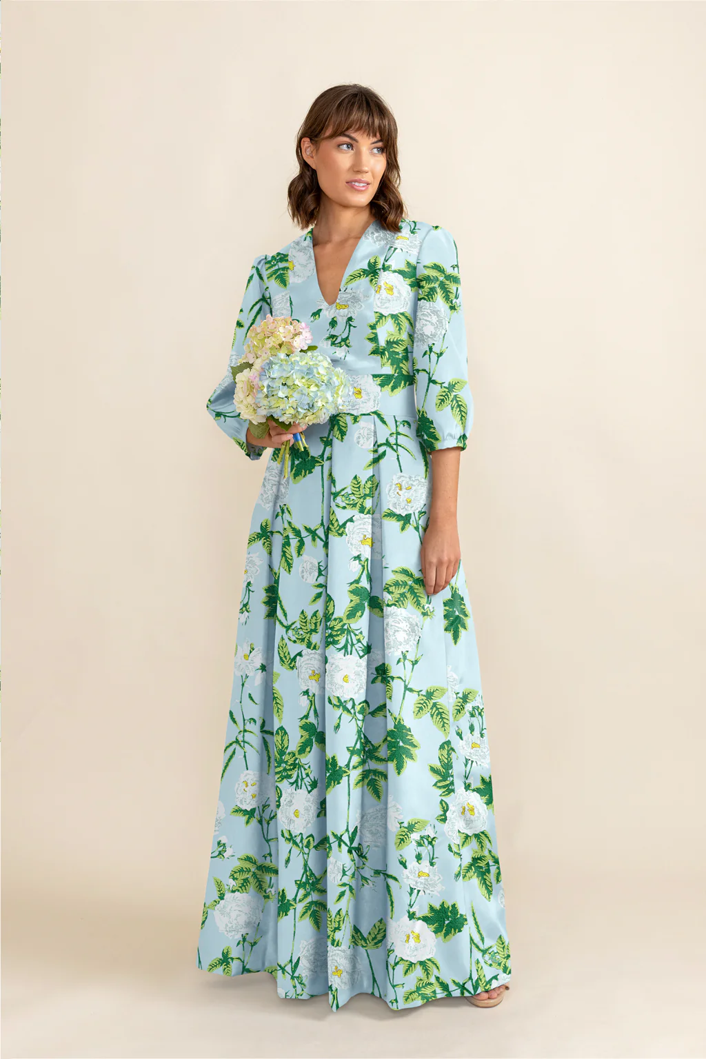 Lola Bodice with Dahlia Skirt in Camellia Jacquard - Image 3
