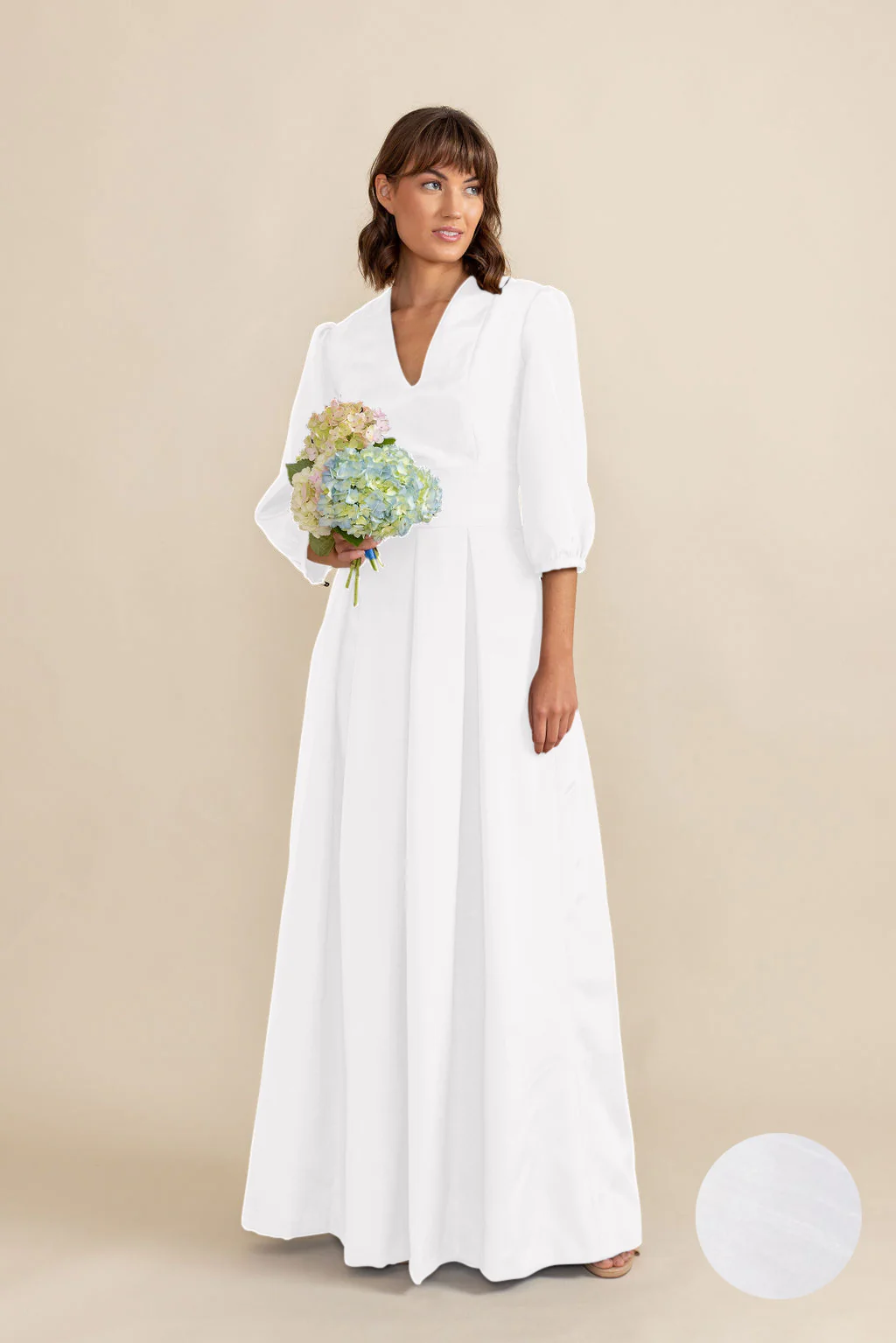 Lola Bodice with Dahlia Skirt in Shantung - Image 2