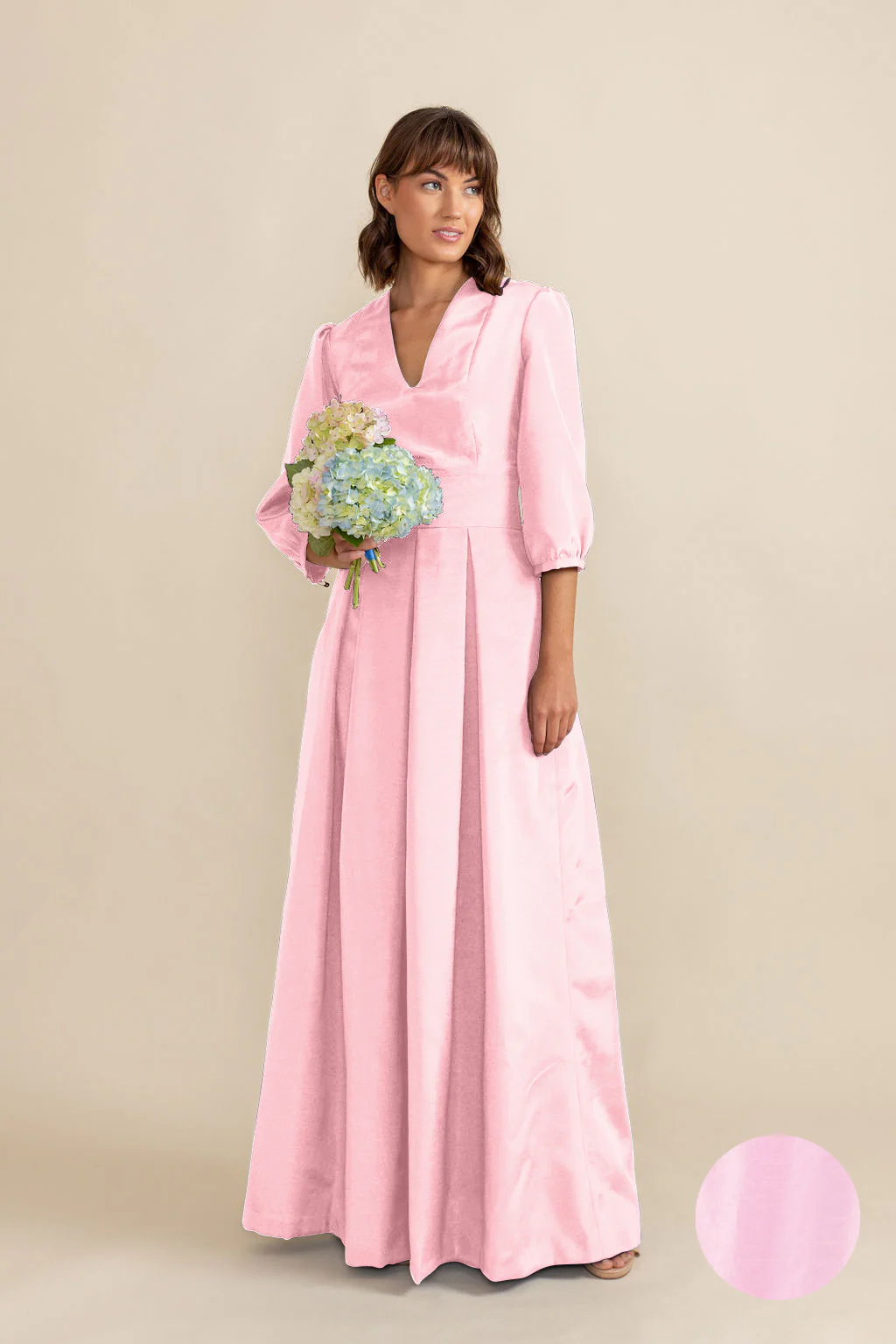 Lola Bodice with Dahlia Skirt in Shantung - Image 6