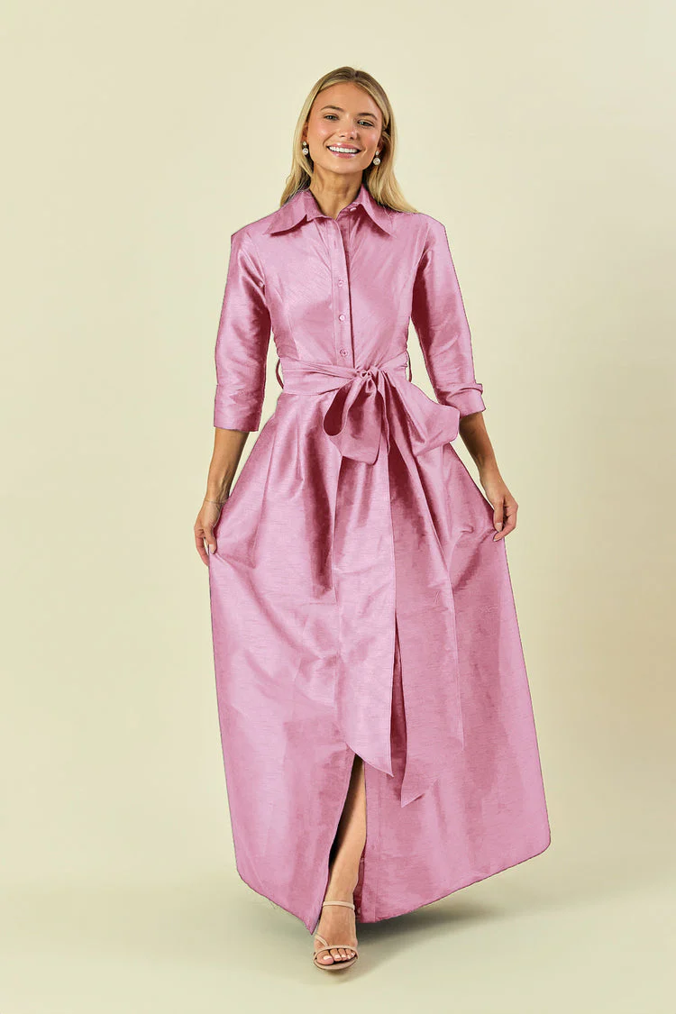 LulaKate Candice Evening Dress in Shantung - Image 9