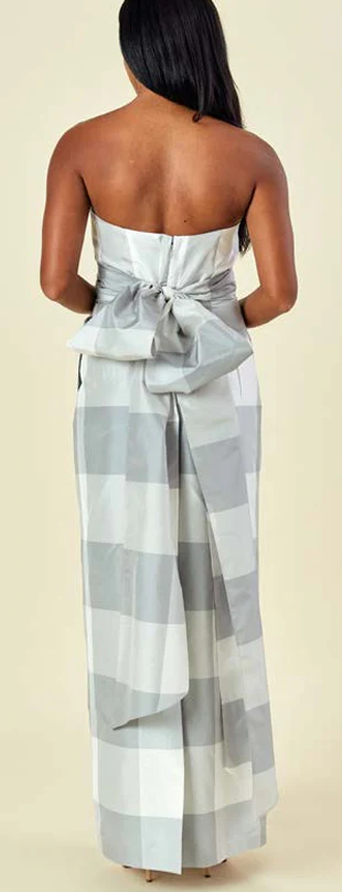 LulaKate Elizabeth Dress in Gingham Dupioni - Image 2
