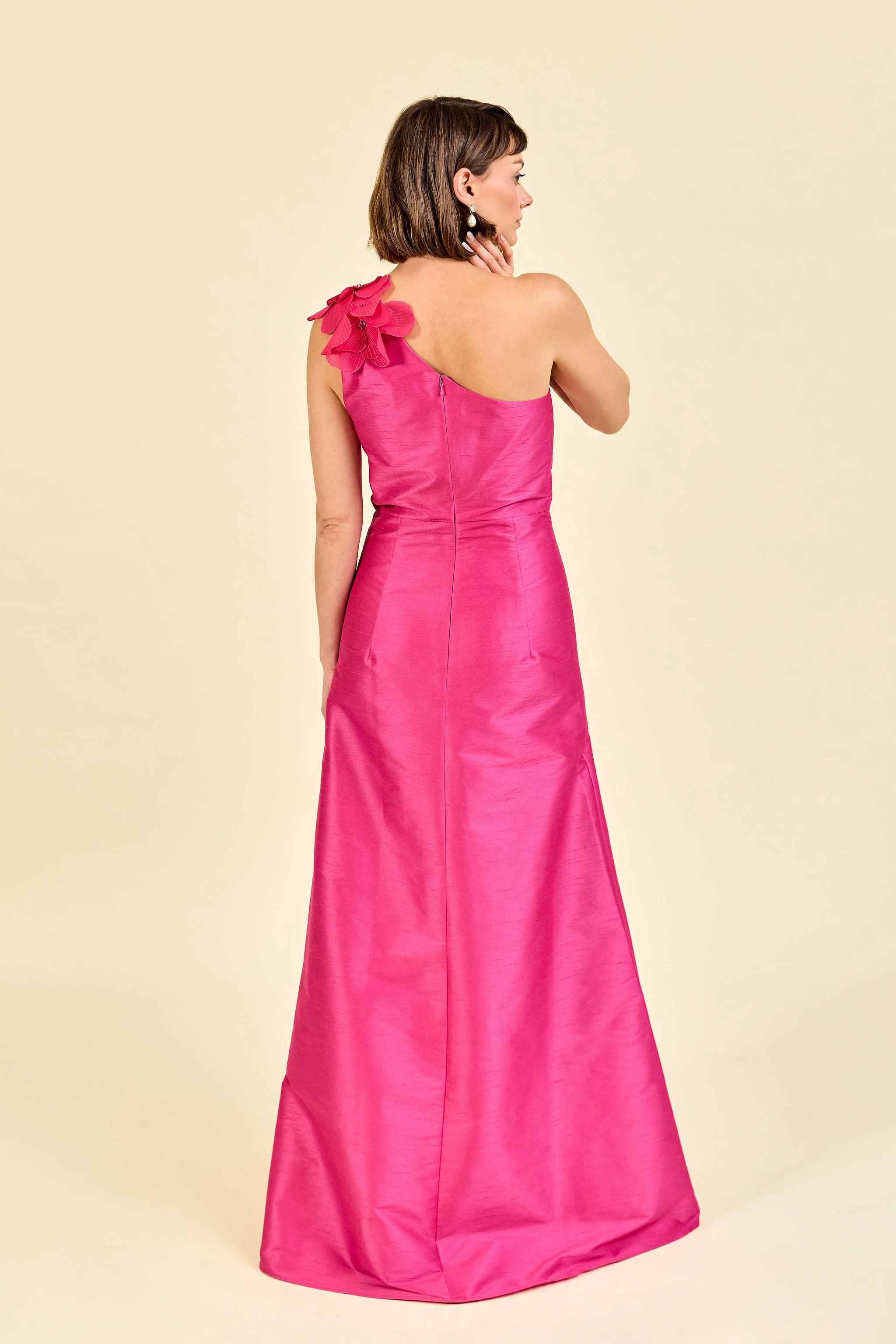 LulaKate Kirsten Dress in Shantung - Image 5