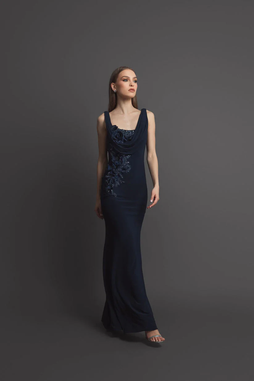 Mac Duggal Dress 11910 in Midnight - Image 4