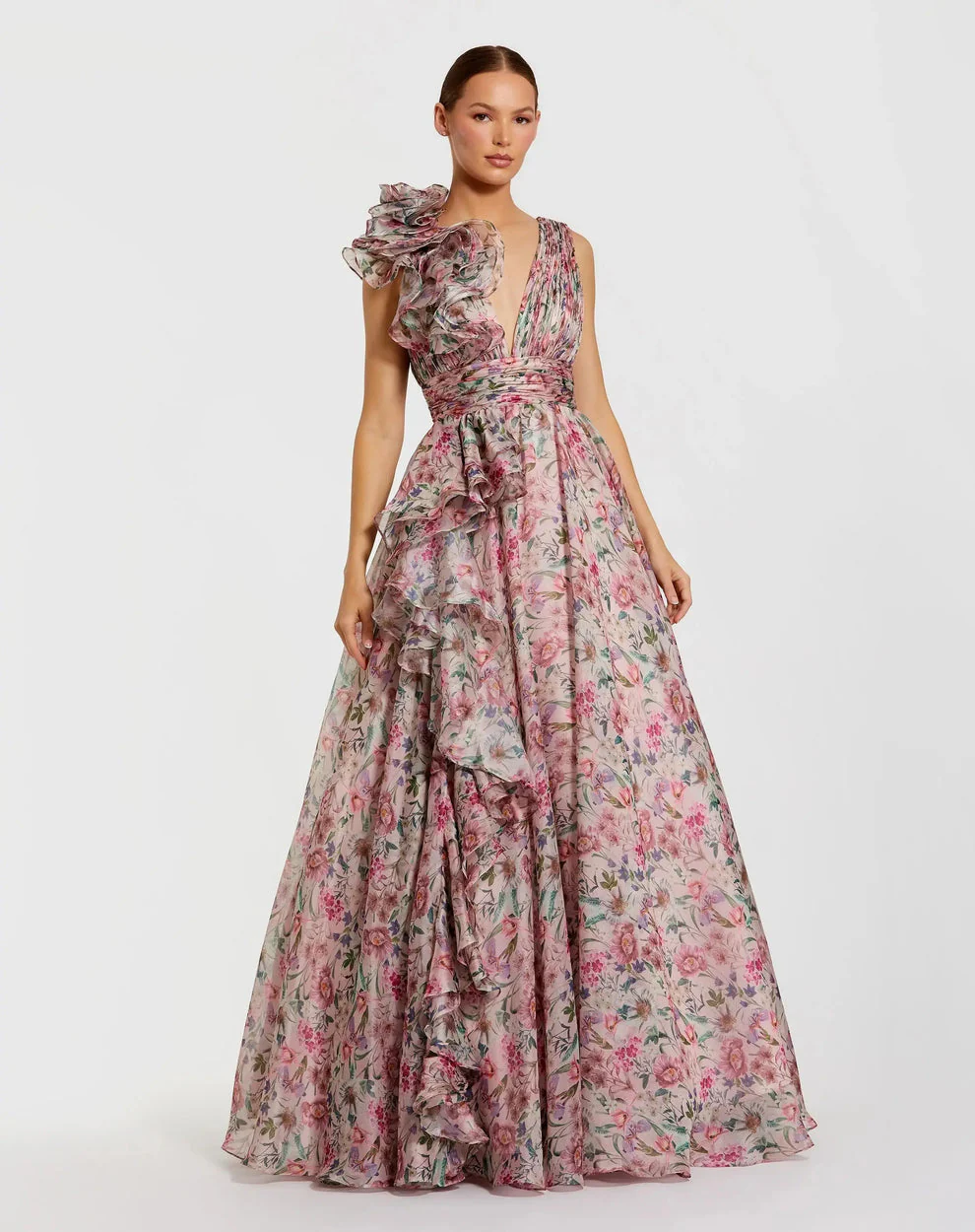 Mac Duggal Dress 68947 in Pink Multi