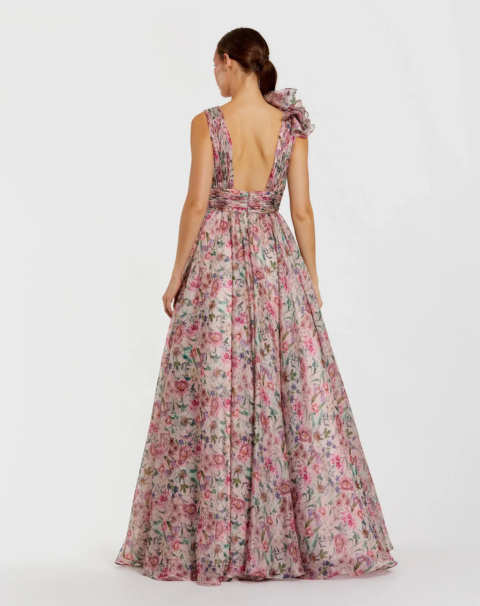 Mac Duggal Dress 68947 in Pink Multi - Image 3