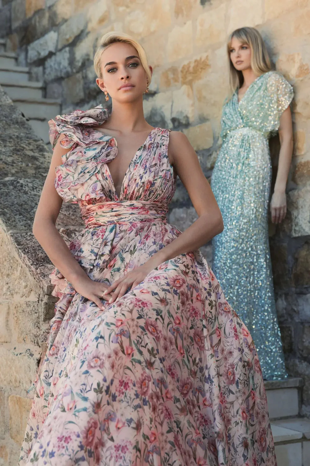 Mac Duggal Dress 68947 in Pink Multi - Image 5