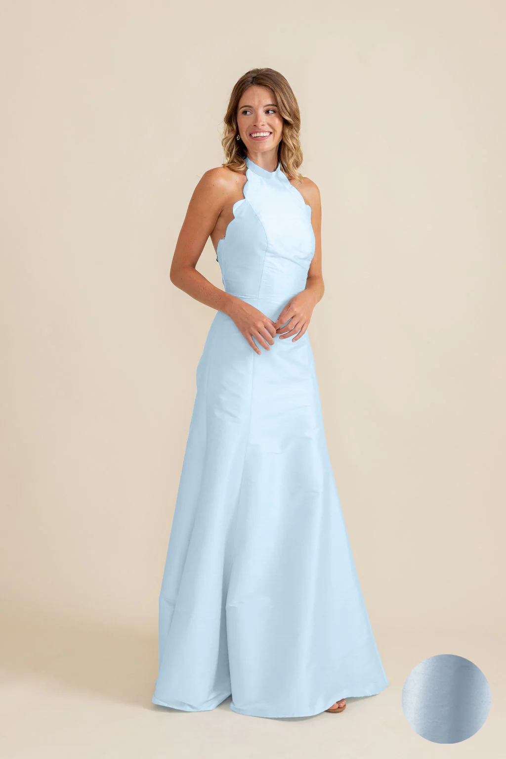 Margot Bodice with Trumpet Skirt in Shantung - Image 10