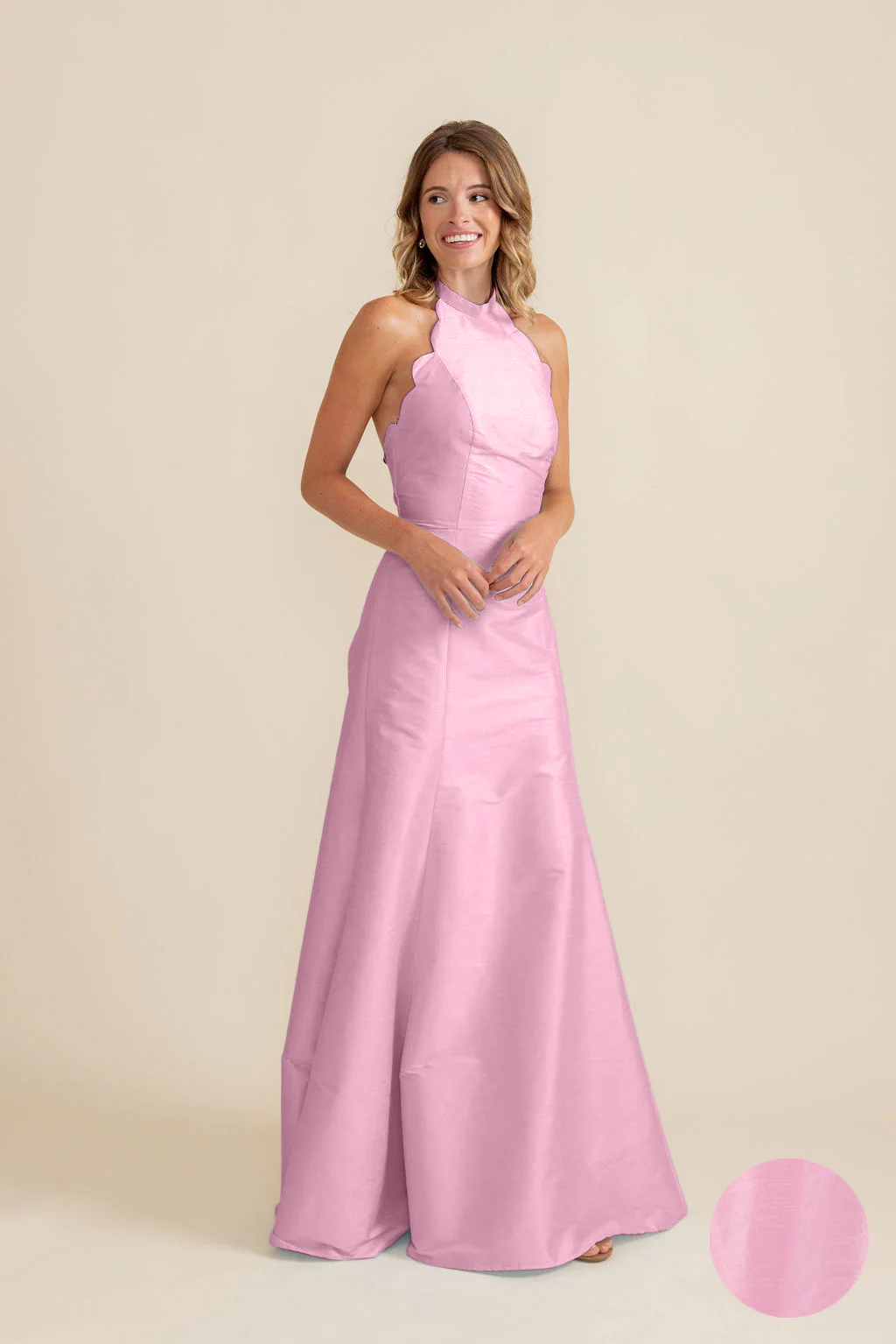 Margot Bodice with Trumpet Skirt in Shantung - Image 16