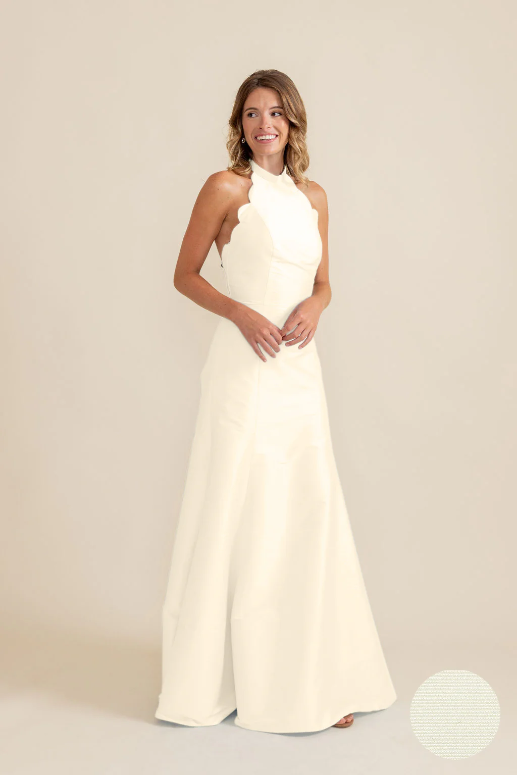 Margot Bodice with Trumpet Skirt in Drapey Bengaline - Image 3