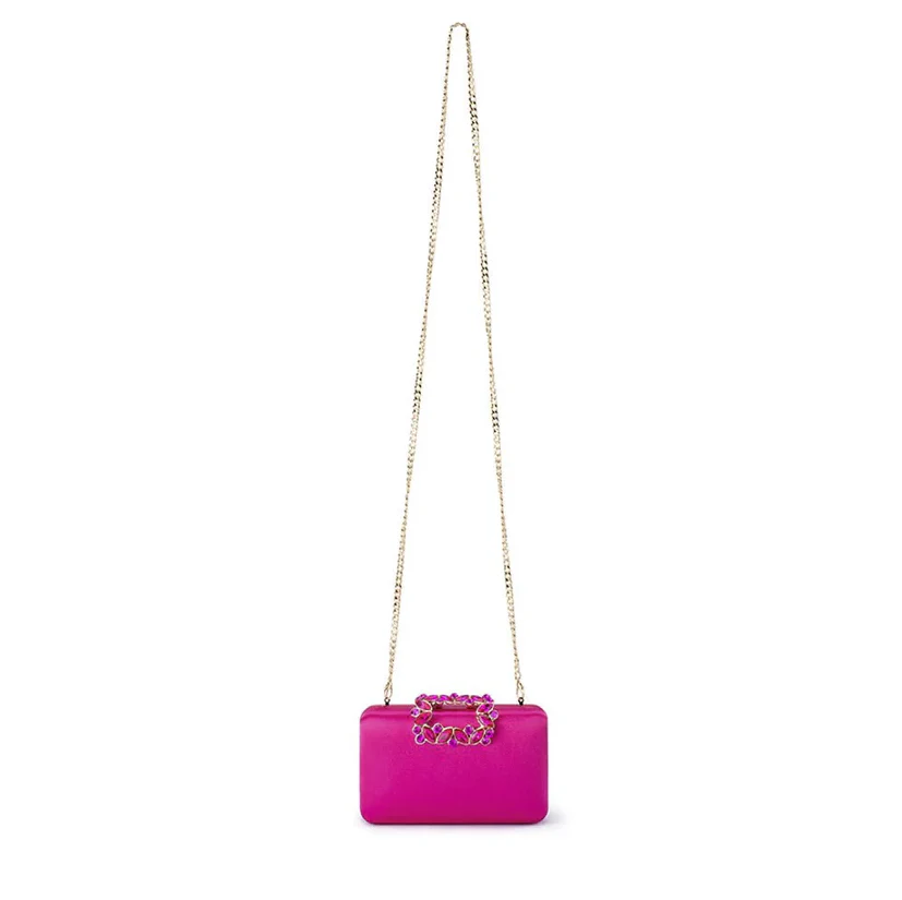 Olga Berg Margalit Crystal Lock Clutch - Image 2