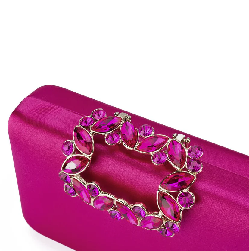 Olga Berg Margalit Crystal Lock Clutch - Image 3