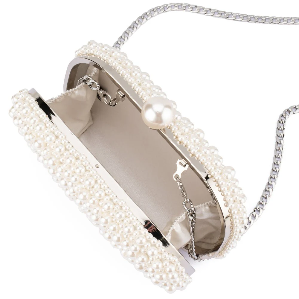 Olga Berg Valentina Pearl Clutch - Image 7