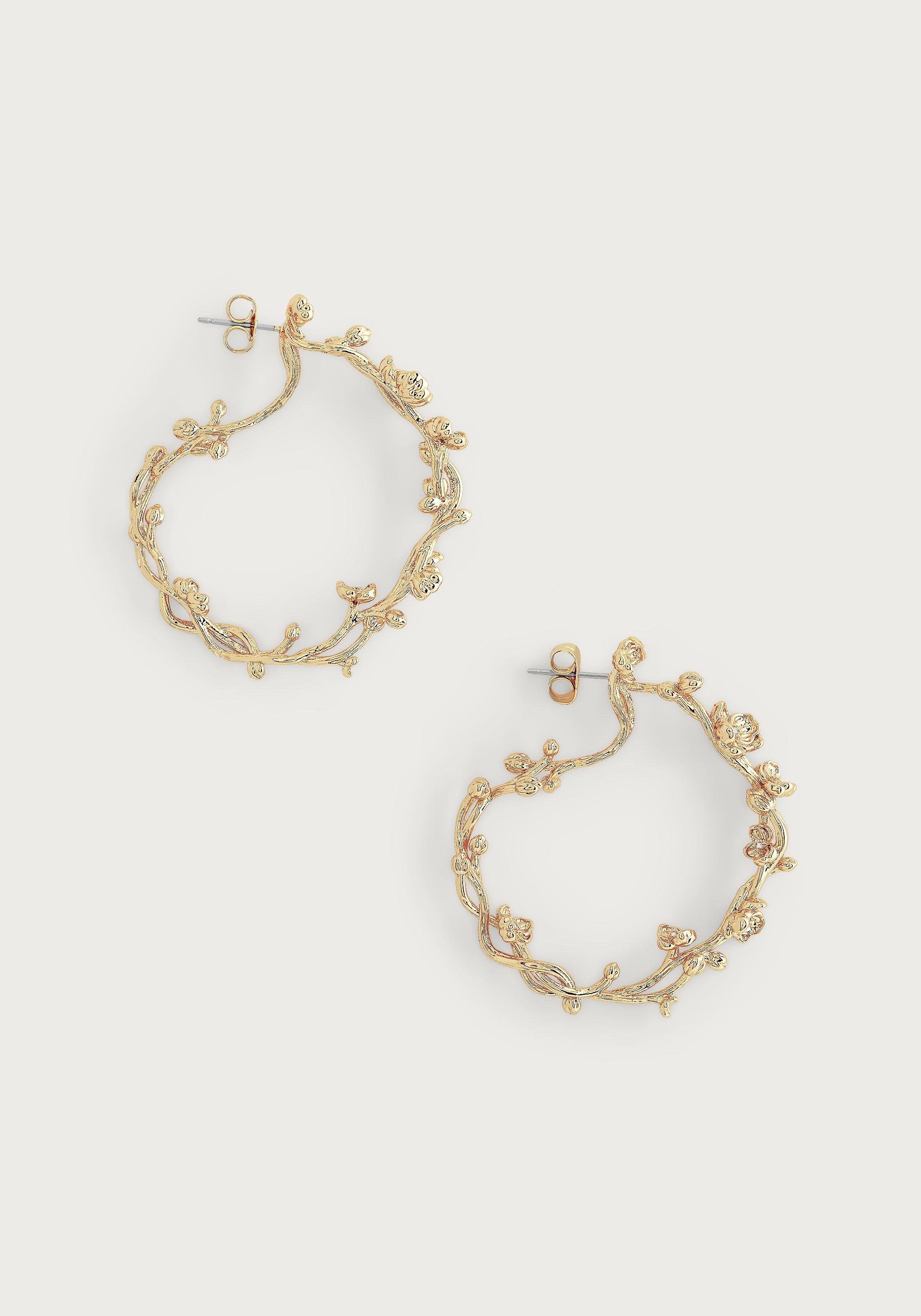 Orchid Hoop Earrings - Image 2