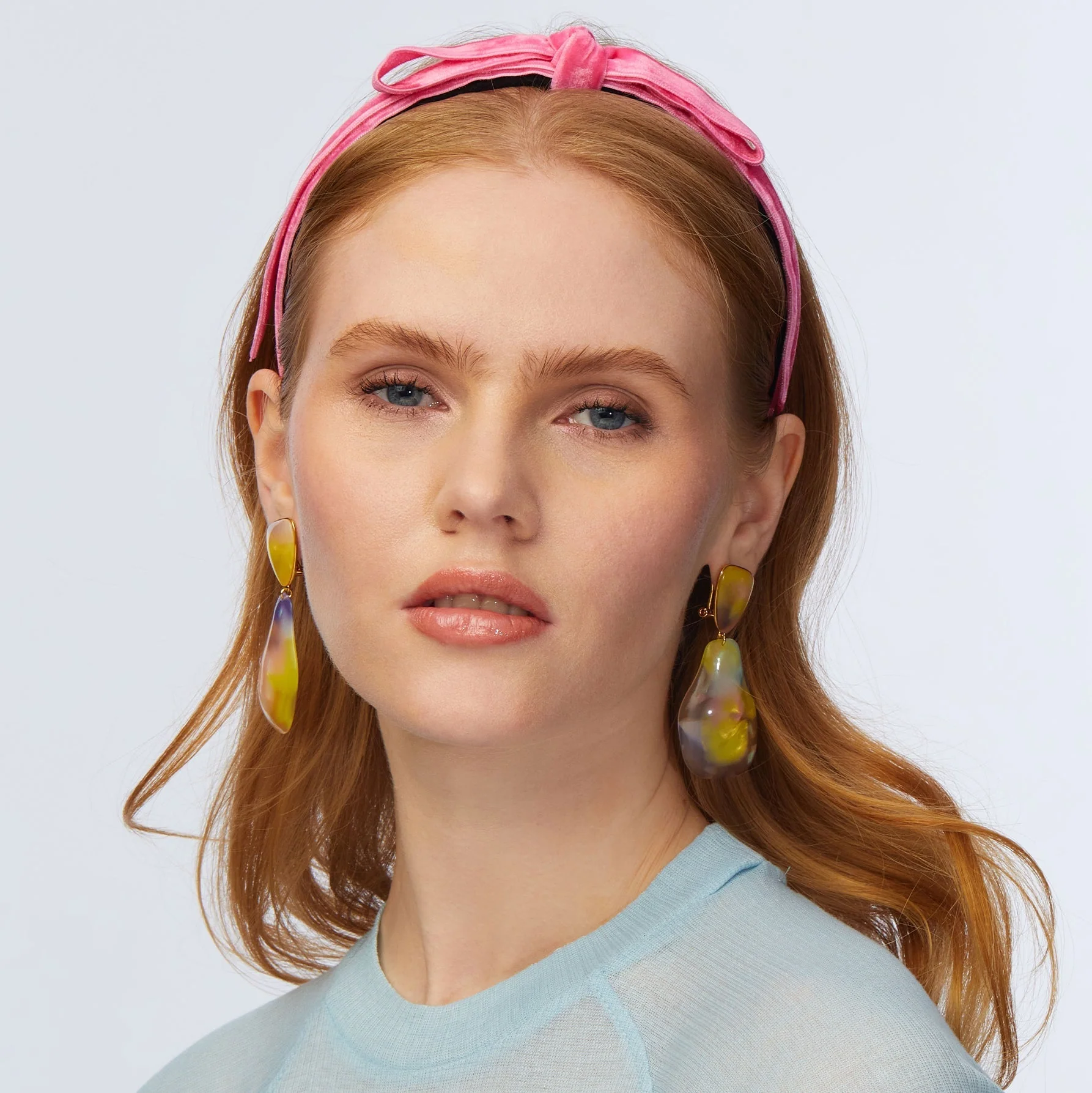 PINK BARDOT RIBBON HEADBAND - Image 2