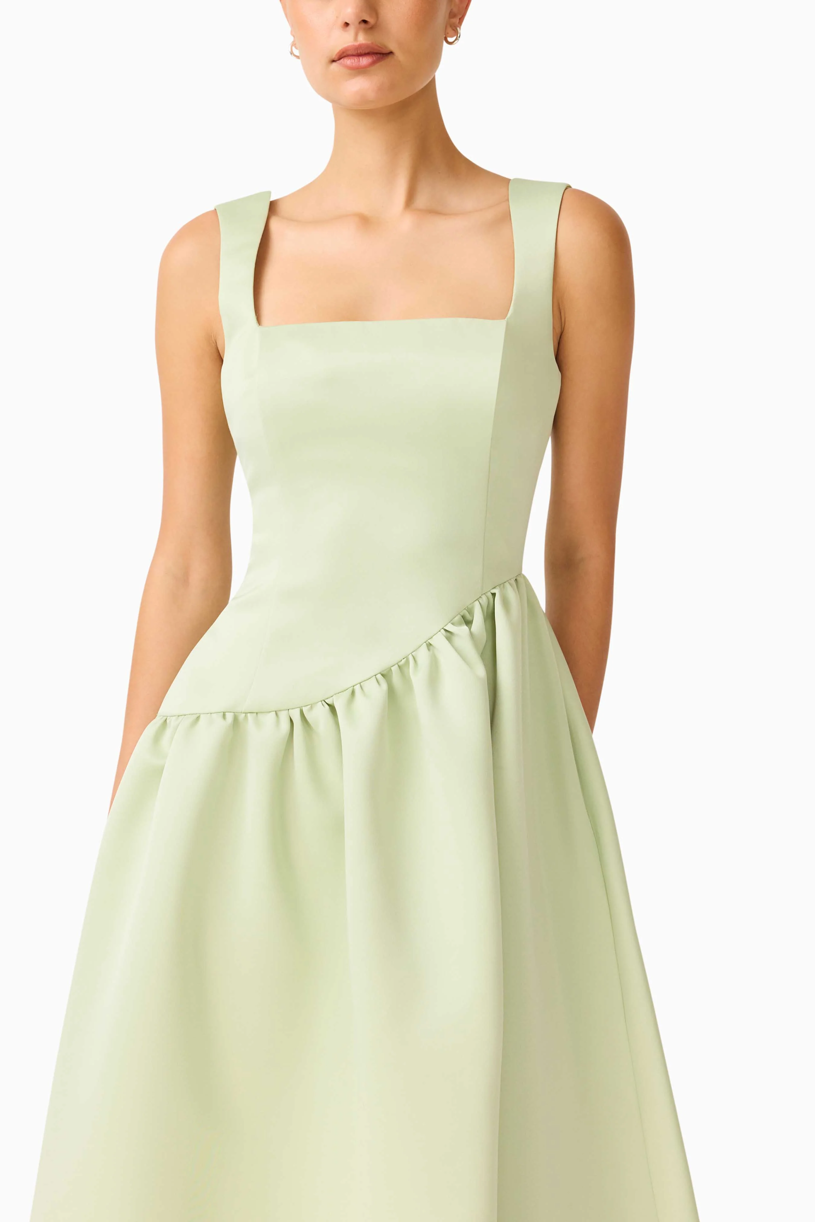 Ruelle A-Line Maxi Dress in Sage Green - Image 3