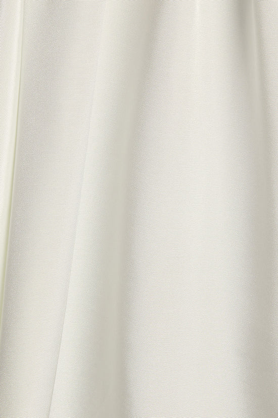 Julie Bodice with Straight Skirt Tea Length Little White Dress - Image 4