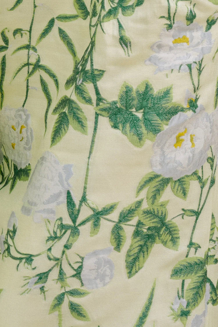 Harper Bodice with Trumpet Skirt in Camellia Jacquard - Image 4