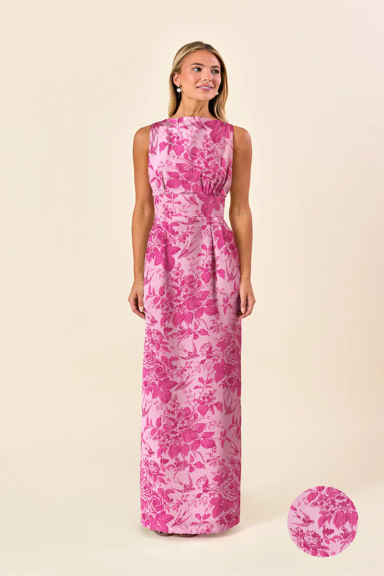 Sabrina Bodice with Straight Skirt in Garden Flora - Image 2