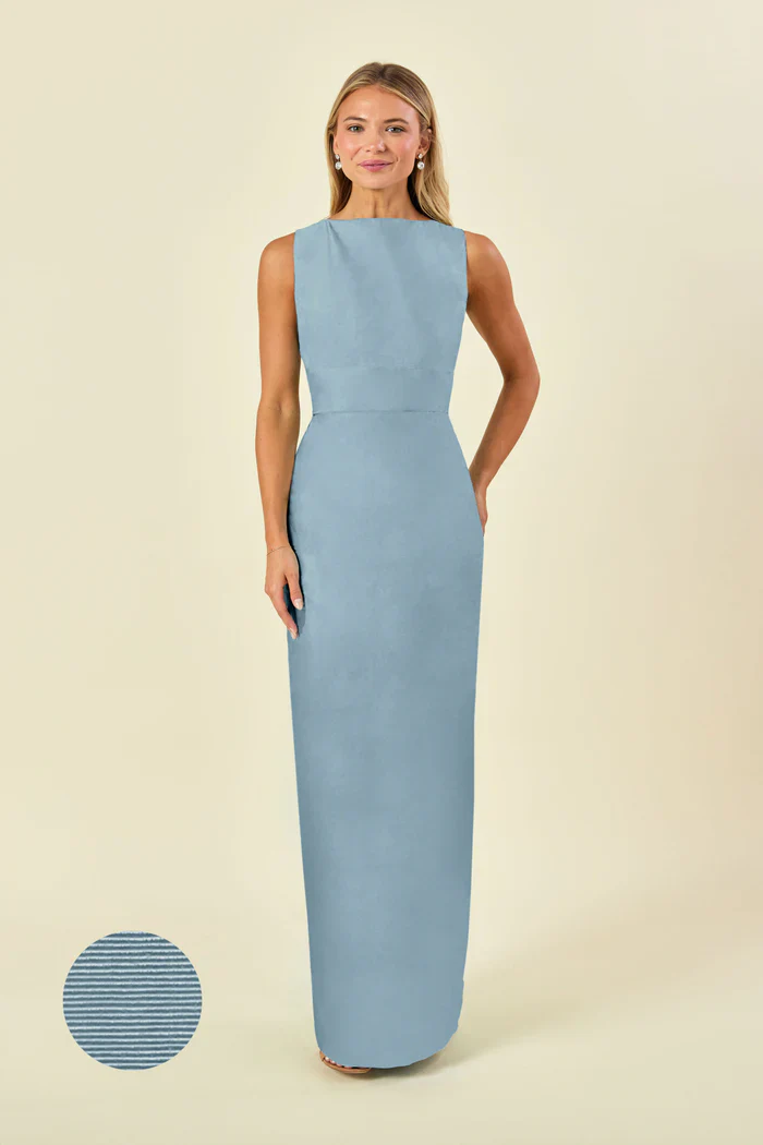 Sabrina Bodice with Straight Skirt in Drapey Bengaline - Image 14